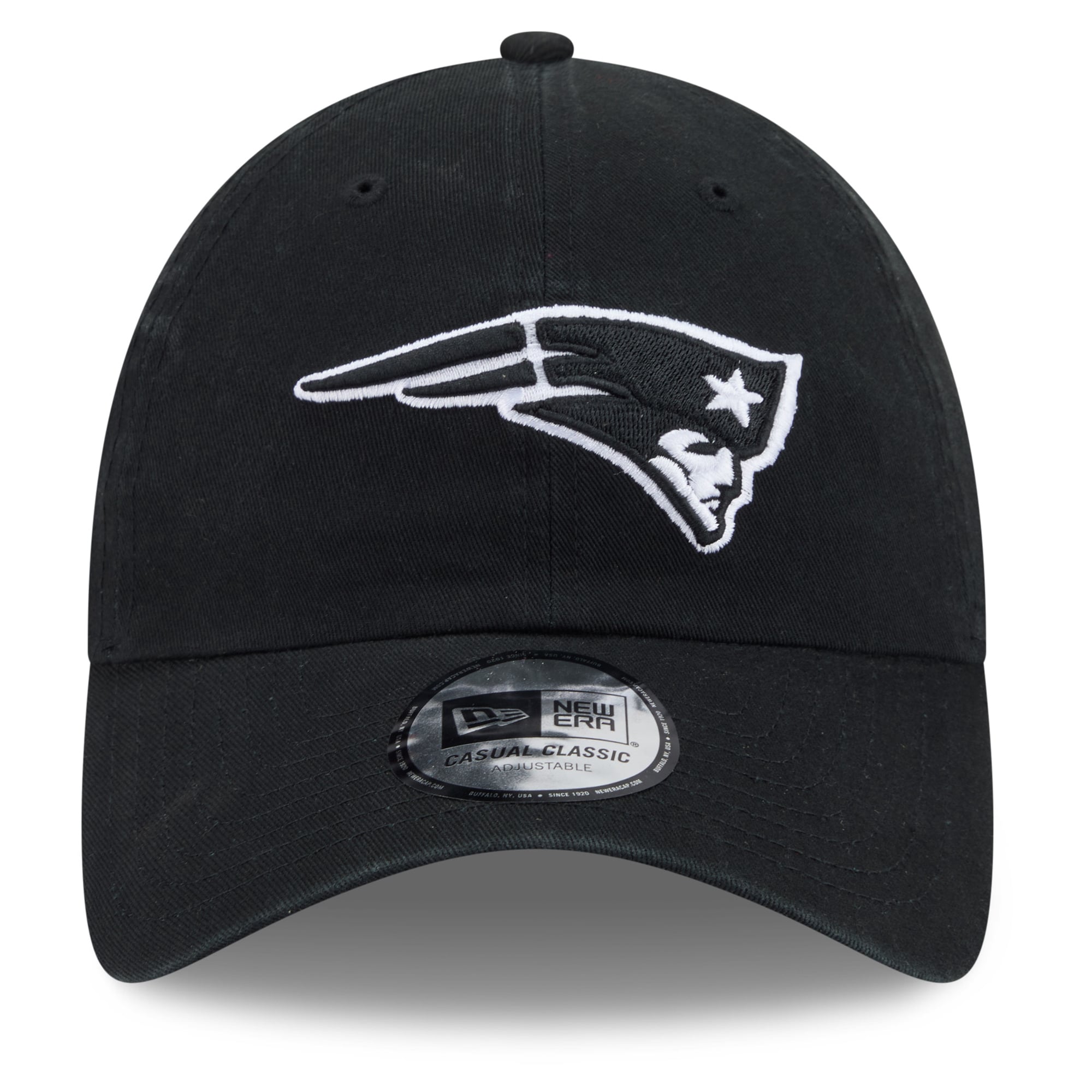 Men's New Era Black New England Patriots 2026 NFL Crucial Catch Casual Classic Adjustable Hat
