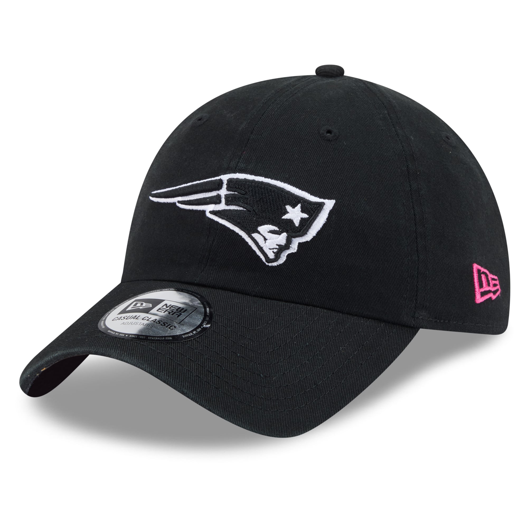 Men's New Era Black New England Patriots 2026 NFL Crucial Catch Casual Classic Adjustable Hat