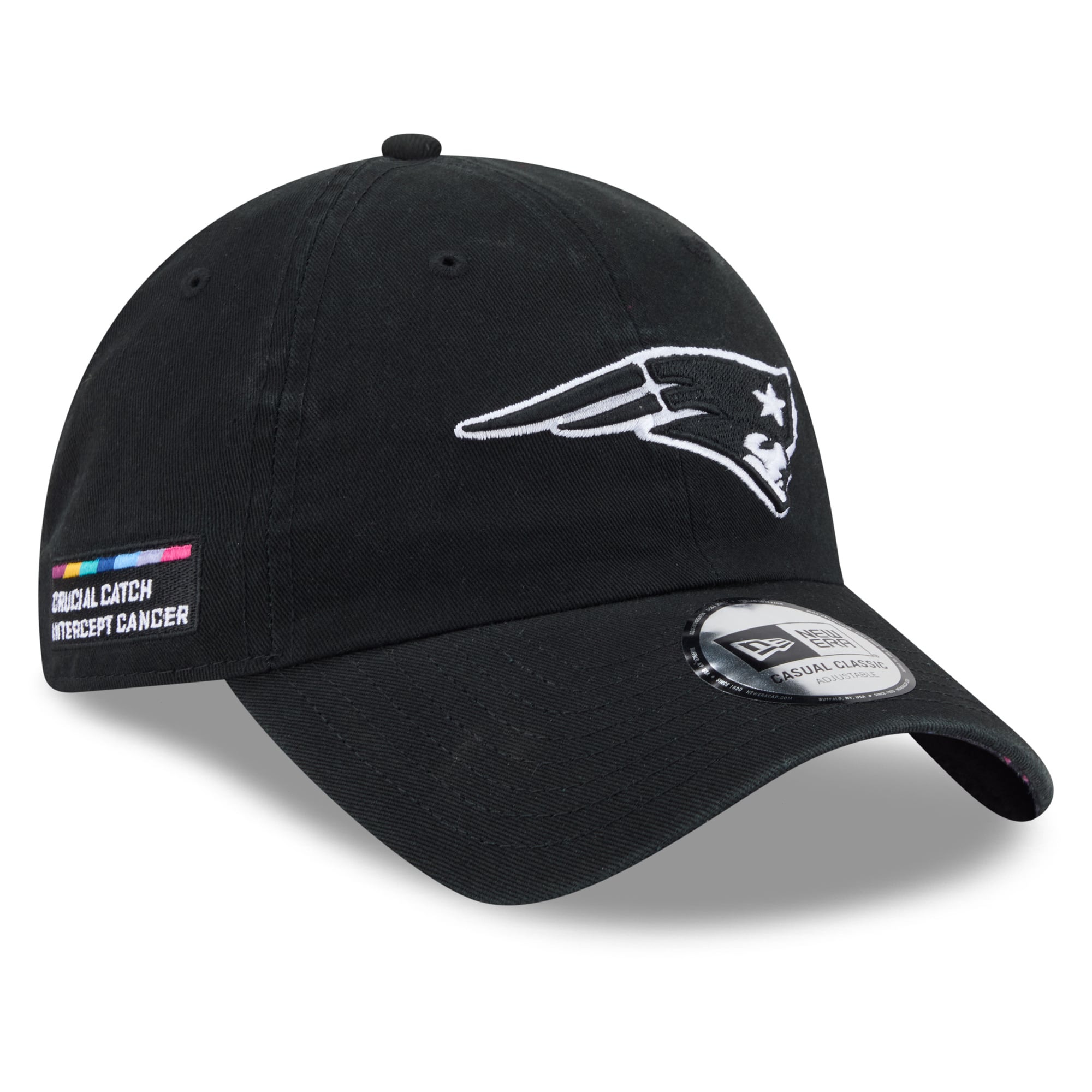 Men's New Era Black New England Patriots 2026 NFL Crucial Catch Casual Classic Adjustable Hat