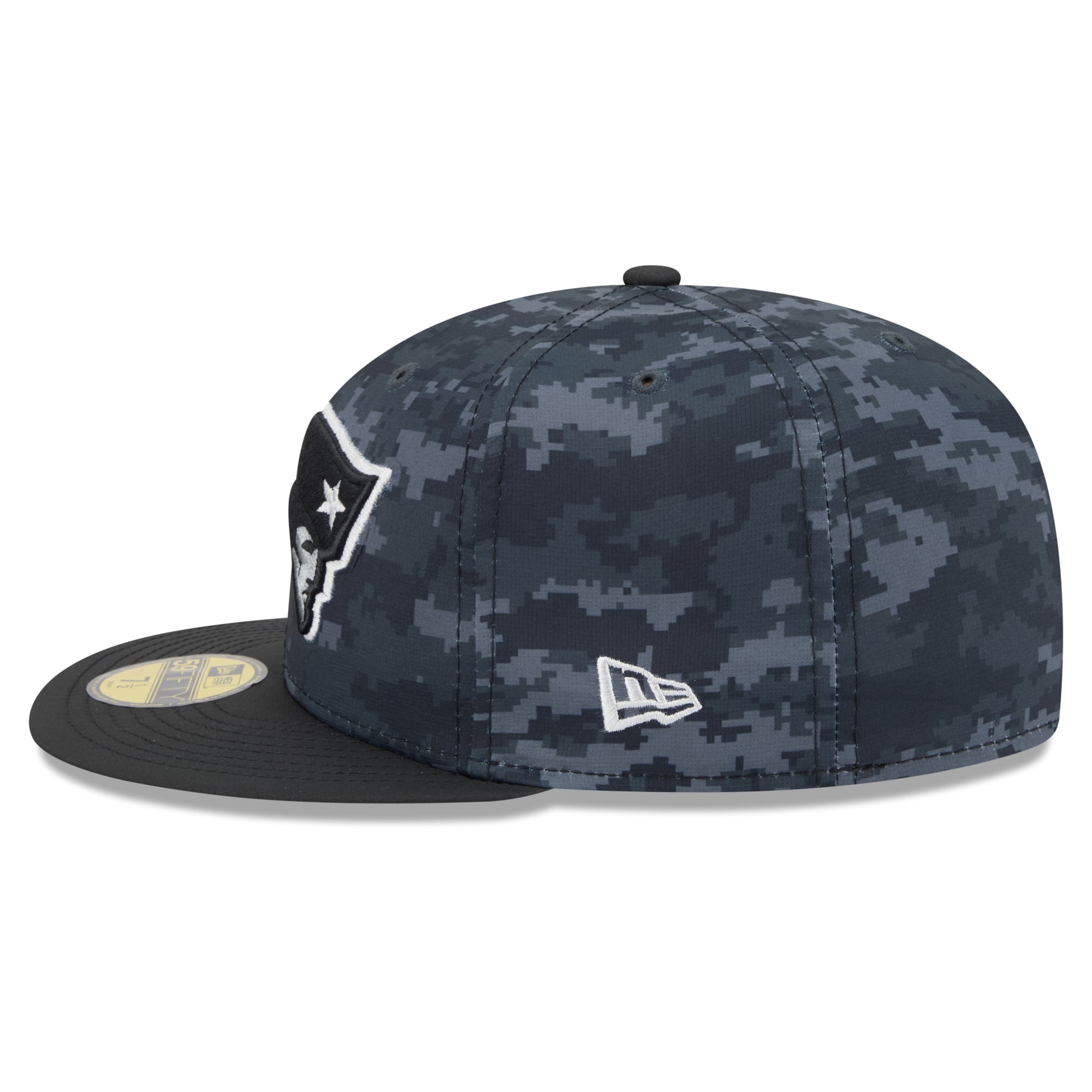 Casquette ajustée New Era noire pour homme England Patriots 2026 Salute To Service 59FIFTY