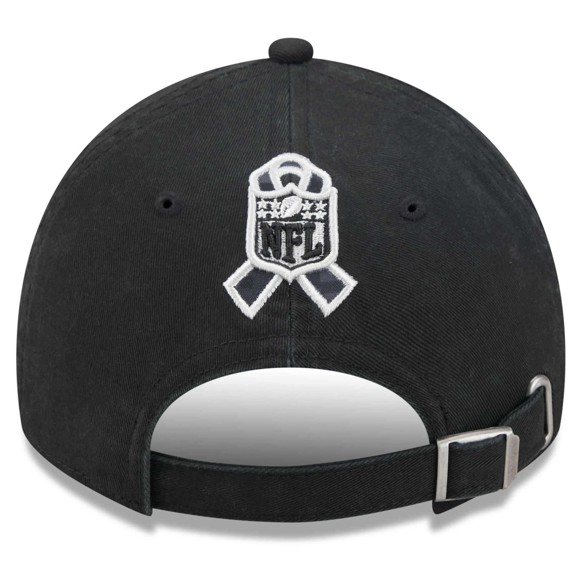 Casquette New Era noire pour homme, modèle New England Patriots 2026 Salute To Service, style classique décontracté et ajustable