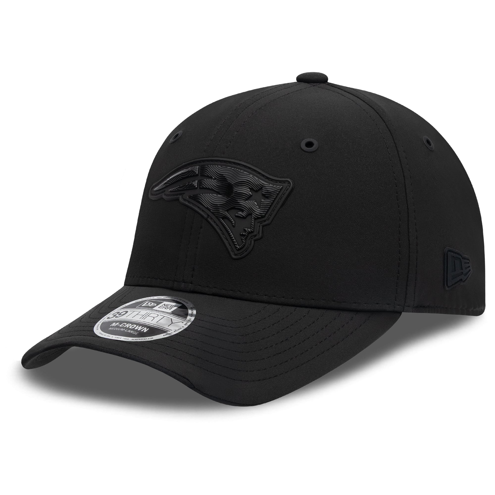 Men's New Era Black England Patriots 2026 Sideline 39THIRTY M-Crown Stretch Hat