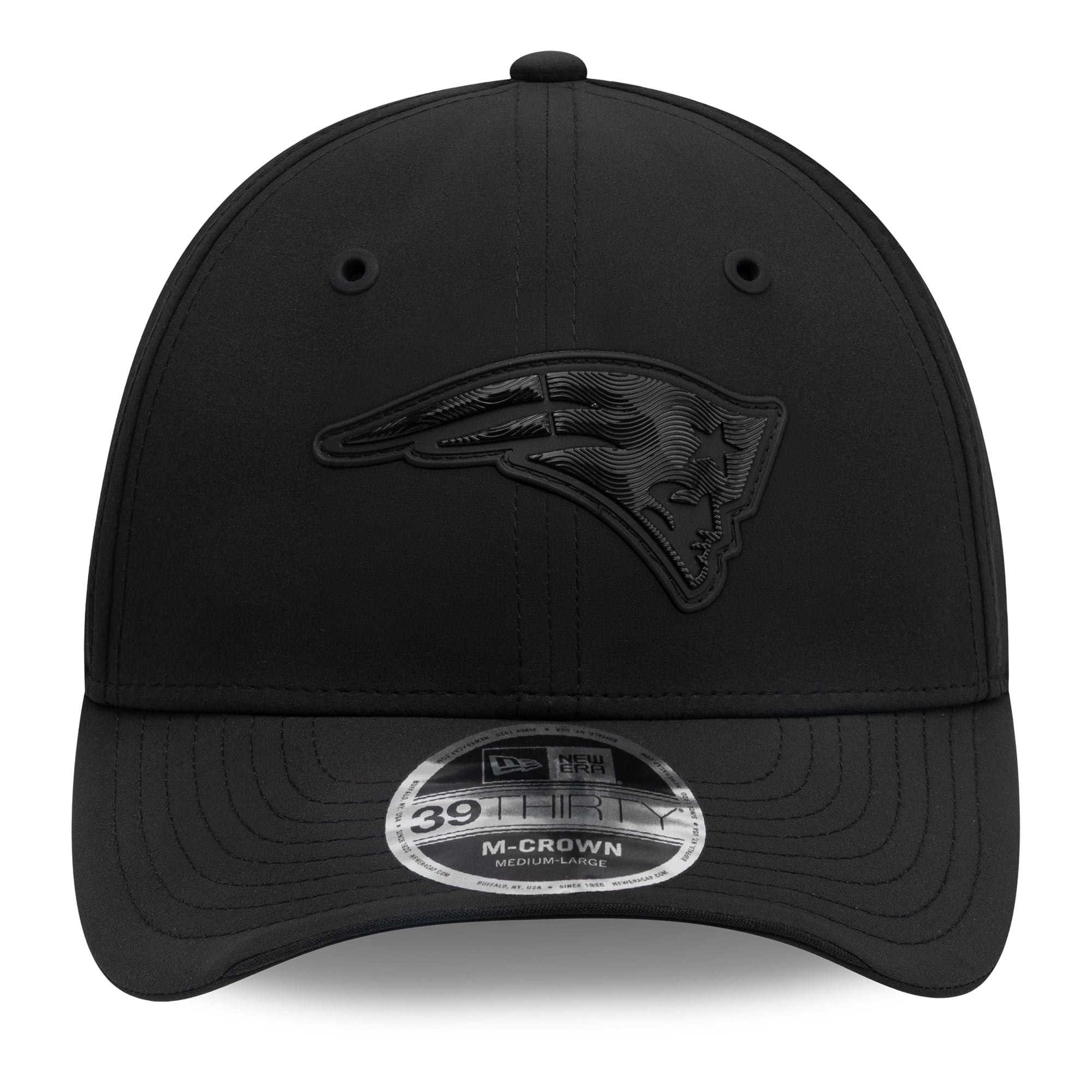 Men's New Era Black England Patriots 2026 Sideline 39THIRTY M-Crown Stretch Hat
