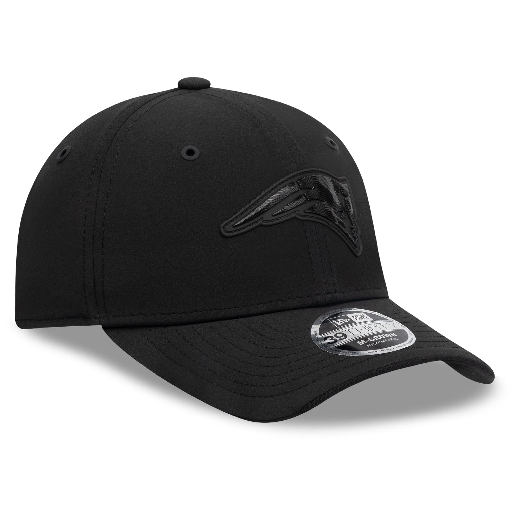 Men's New Era Black England Patriots 2026 Sideline 39THIRTY M-Crown Stretch Hat