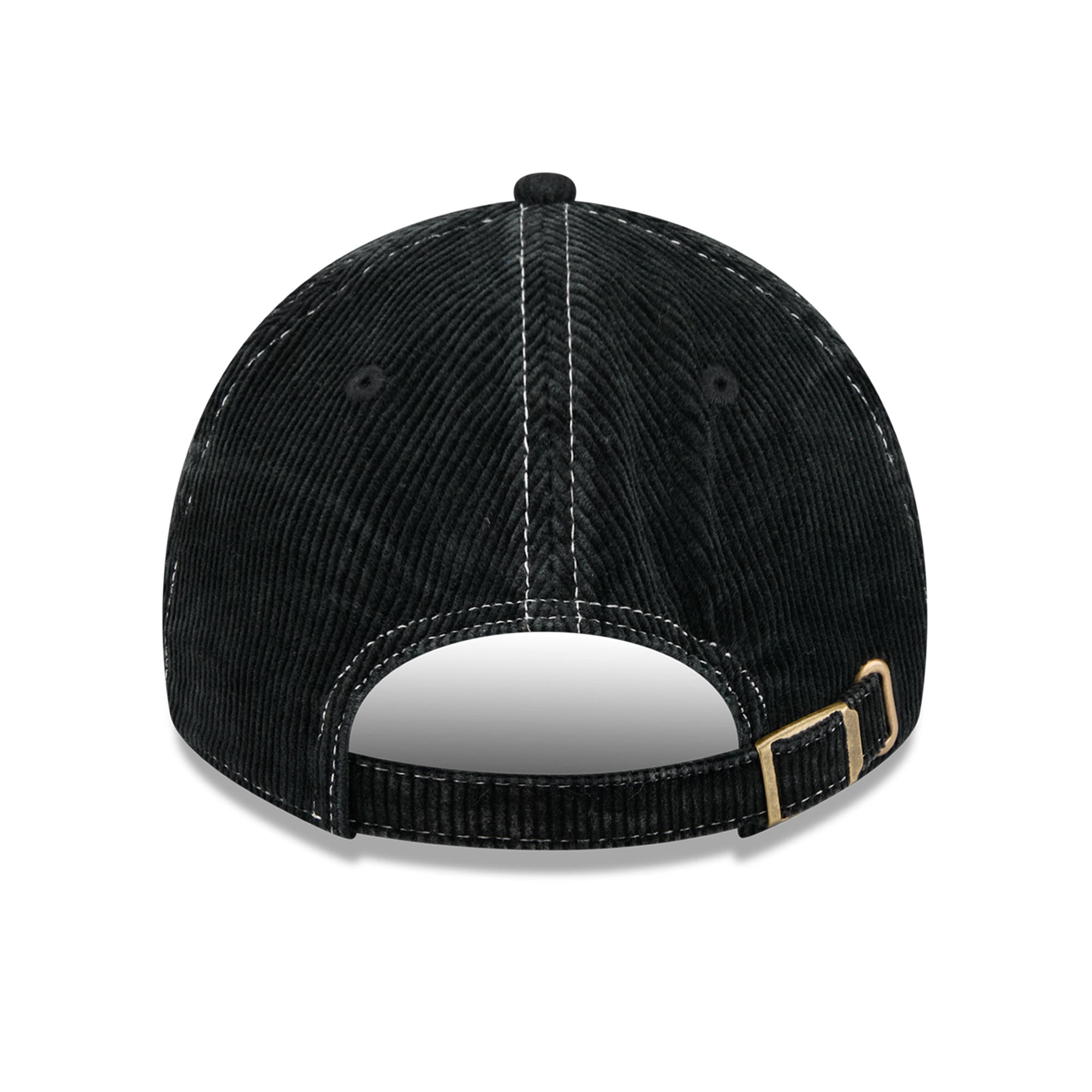Casquette New Era noire pour homme, style classique décontracté en velours côtelé, New England Patriots, ajustable
