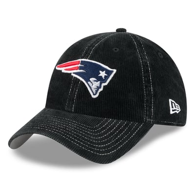 New England Patriots New Era Corduroy Casual Classic Adjustable Hat - Black