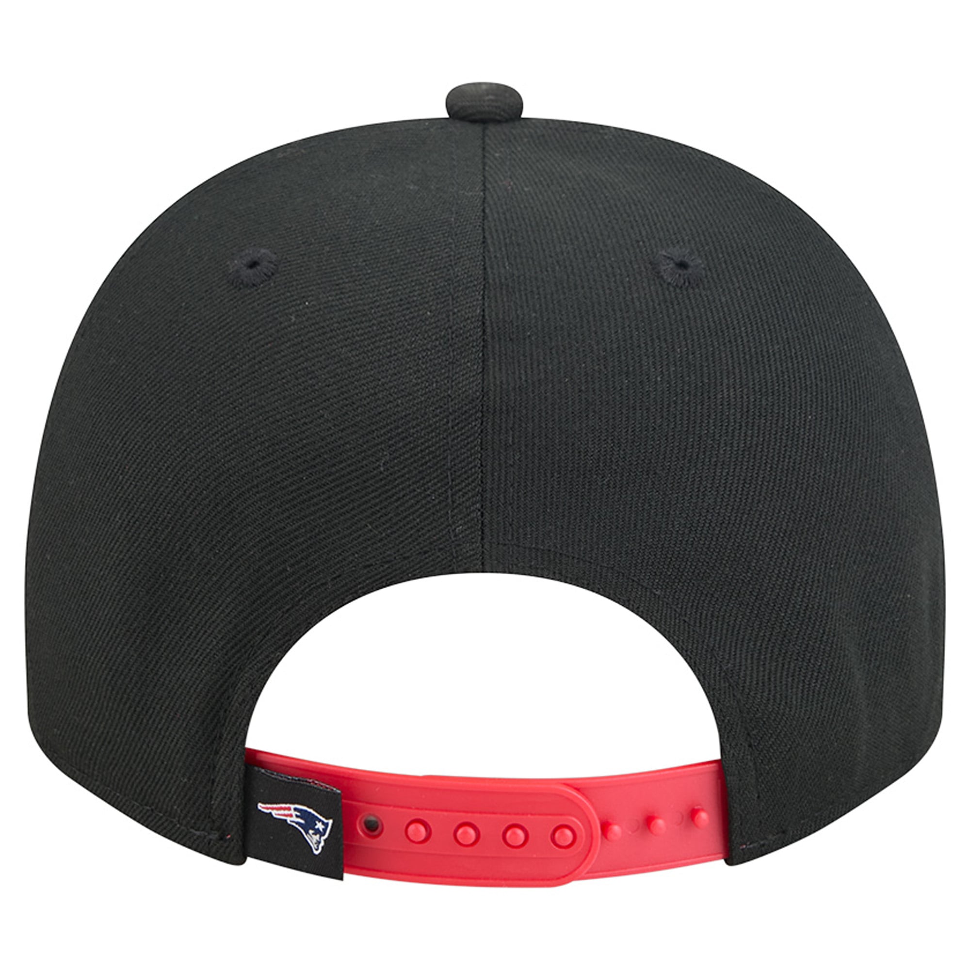 Casquette snapback New Era 9FIFTY noire pour homme, modèle Proud A-Frame, aux couleurs des New England Patriots.