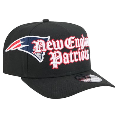 New England Patriots New Era Proud A-Frame 9FIFTY Snapback Hat - Black