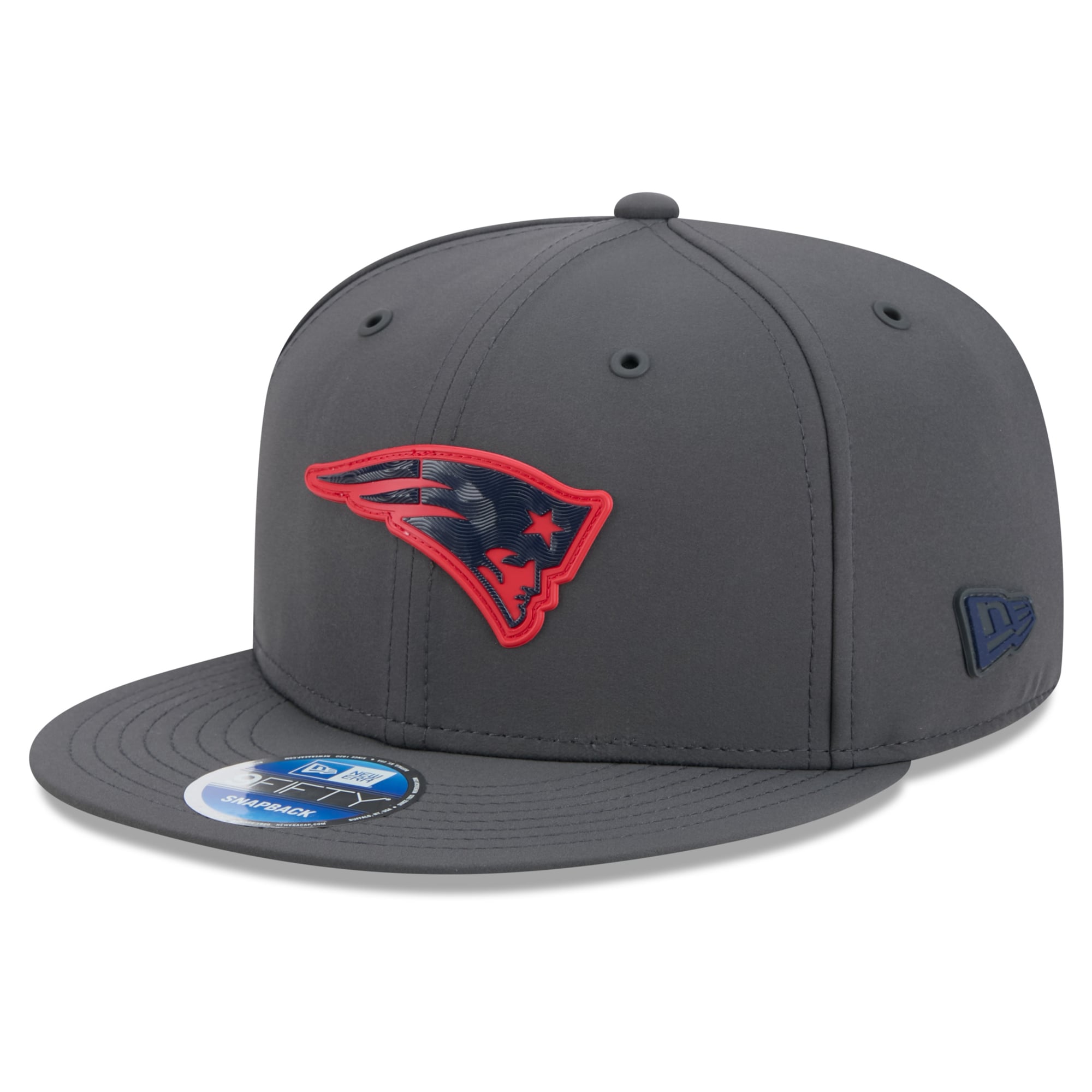 Casquette snapback New Era 9FIFTY pour homme, couleur anthracite, New England Patriots 2026, idéale pour les temps froids.