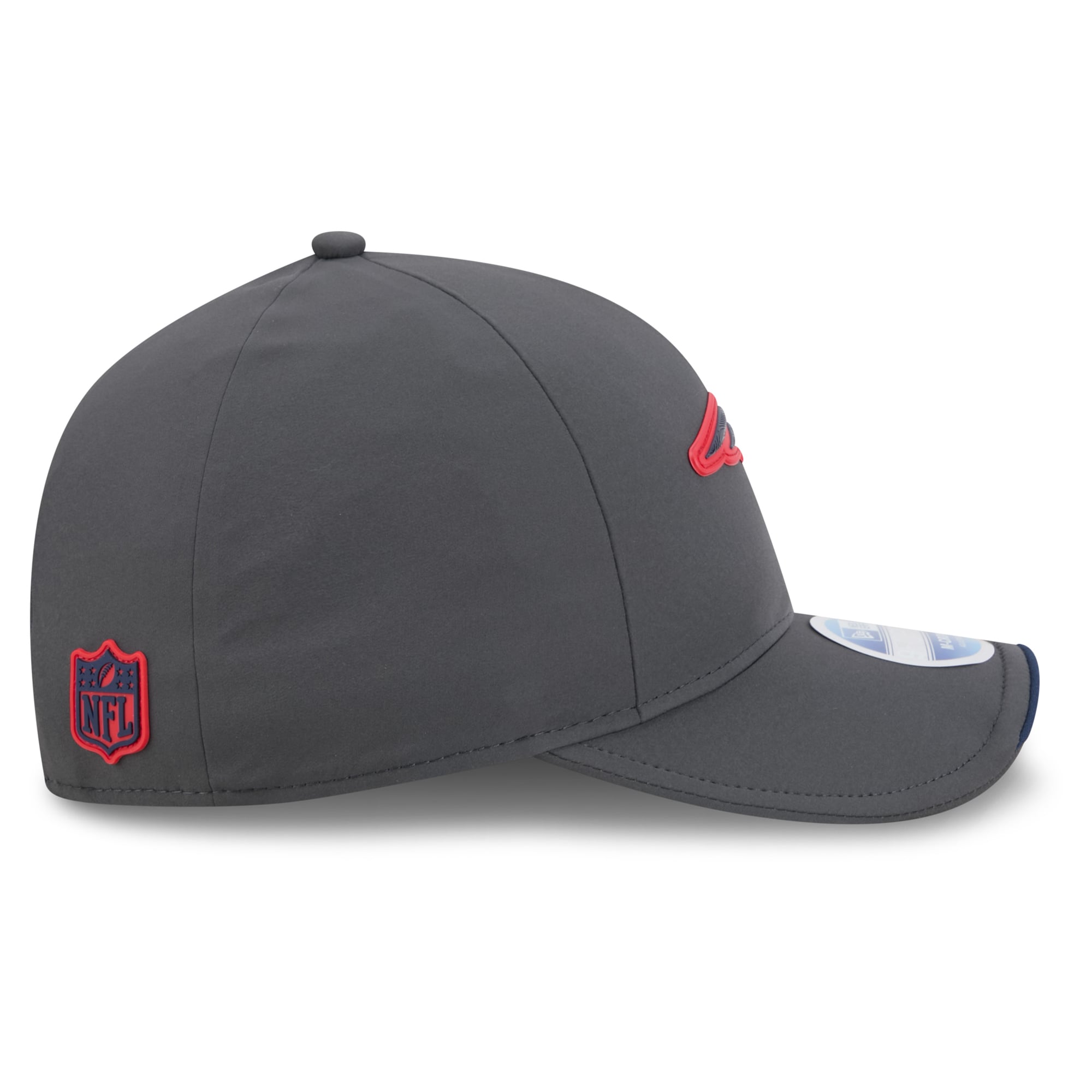 Casquette ajustable New Era 9FORTY M-Crown pour homme, couleur anthracite, New England Patriots 2026, idéale pour les temps froids.