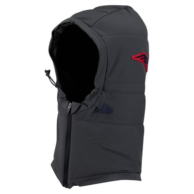 New England Patriots New Era 2026 Sideline Cold Weather  Adjustable Quilted Hood - Charcoal