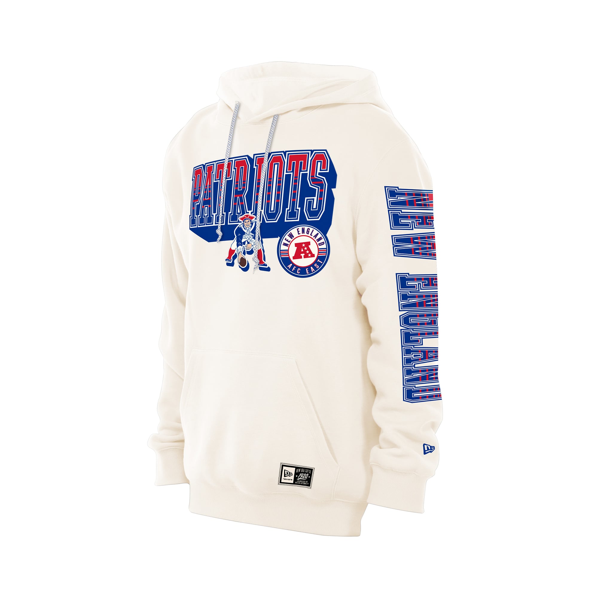 Men's New Era Cream England Patriots Dune Dust Hoodie