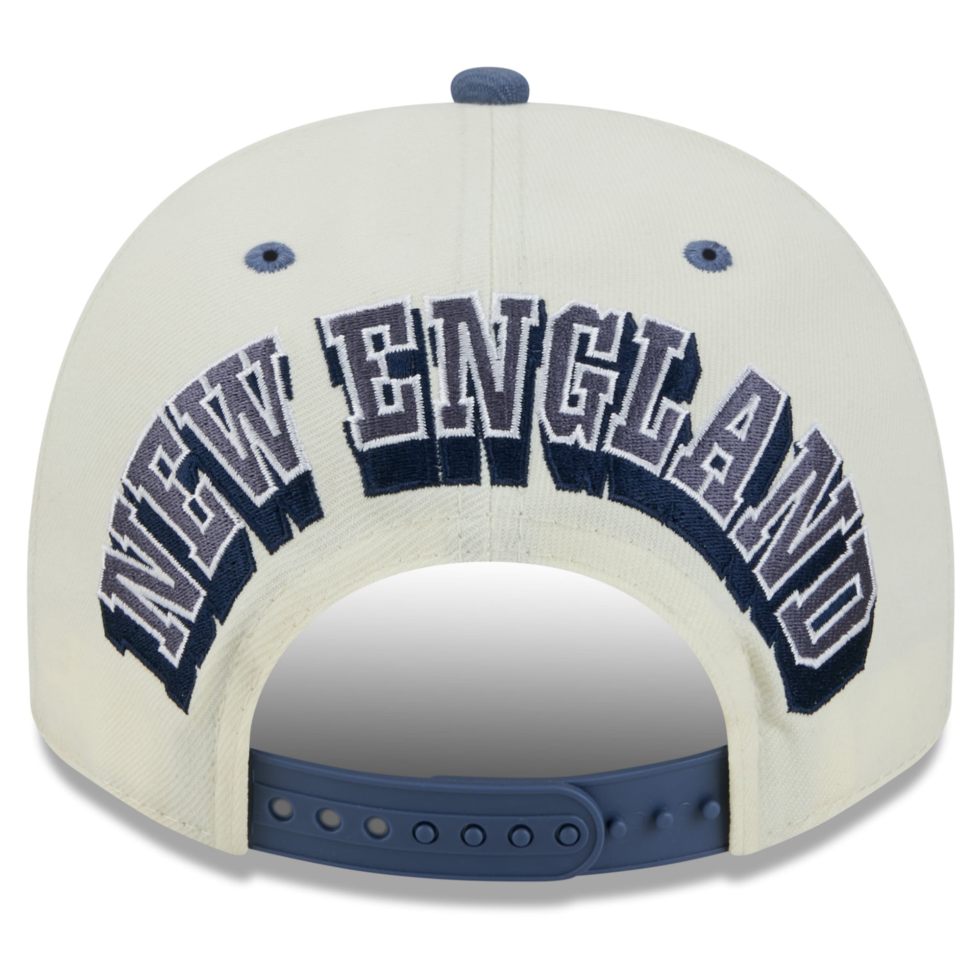 Men's New Era Cream New England Patriots Rivalries Collection Fan Pack A-Frame 9FIFTY Snapback Hat