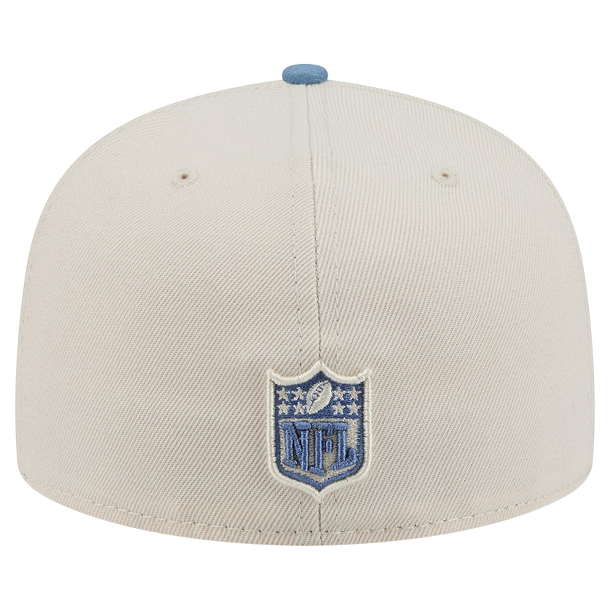Casquette ajustée New Era 59FIFTY crème/bleue pour homme, coloris England Patriots