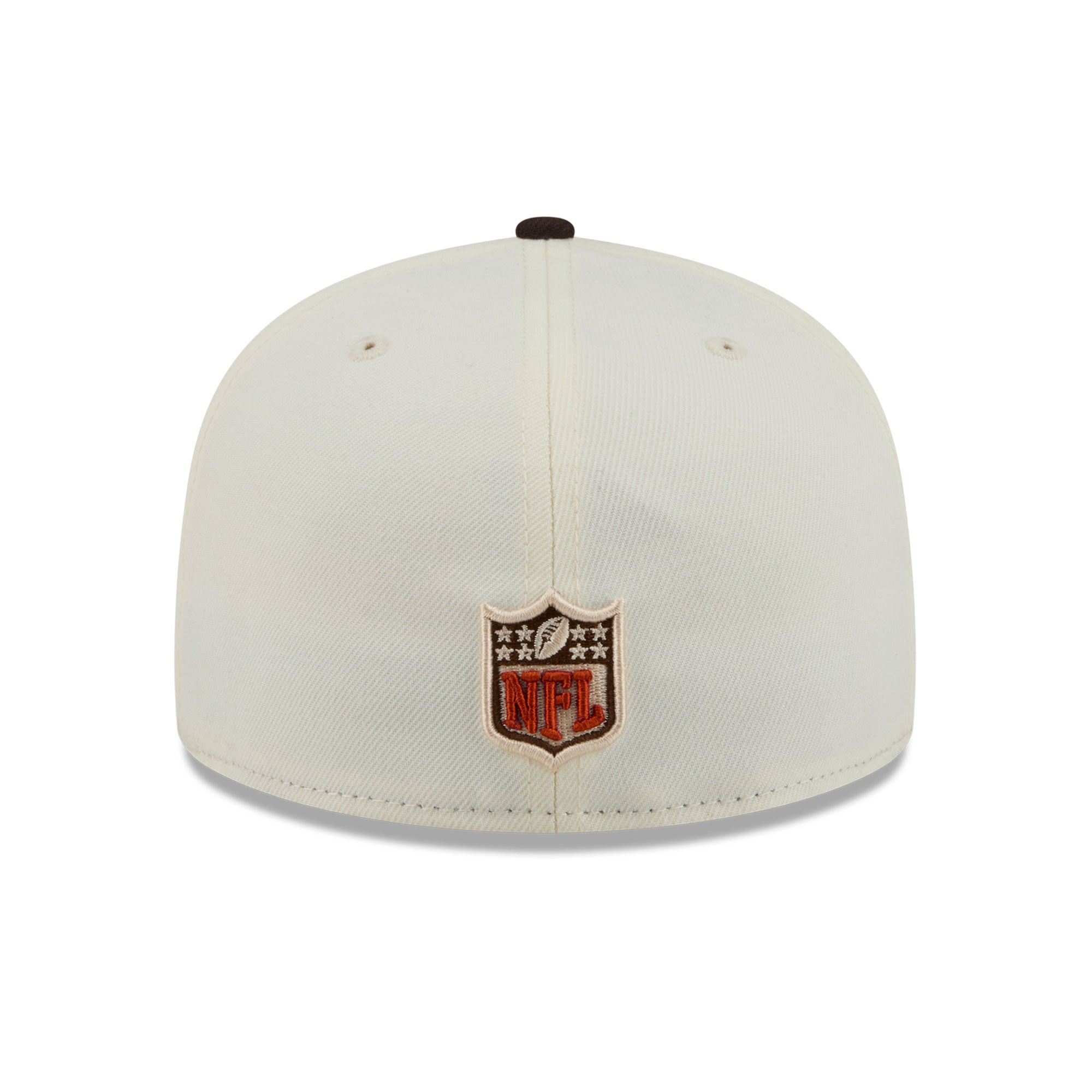 Men's New Era Cream/Brown England Patriots Pumpkin Spice 59FIFTY Fitted Hat