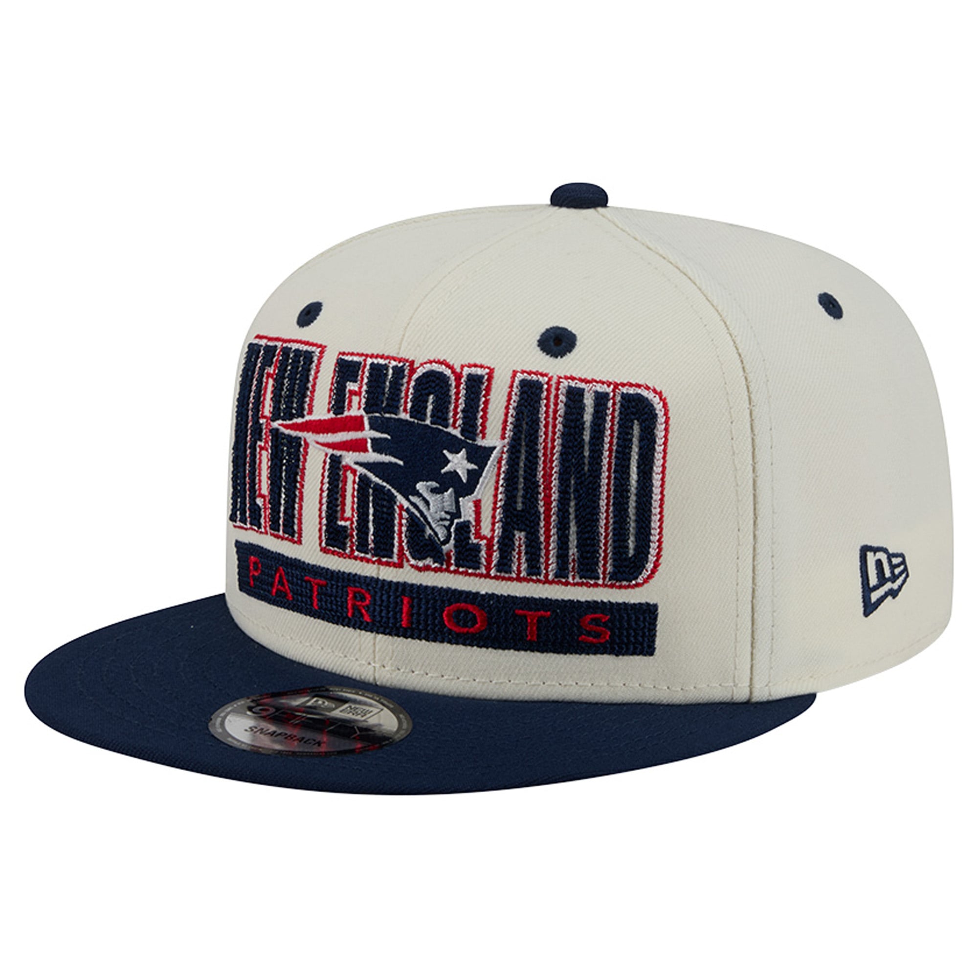 Casquette snapback classique 9FIFTY New Era crème/marine pour homme