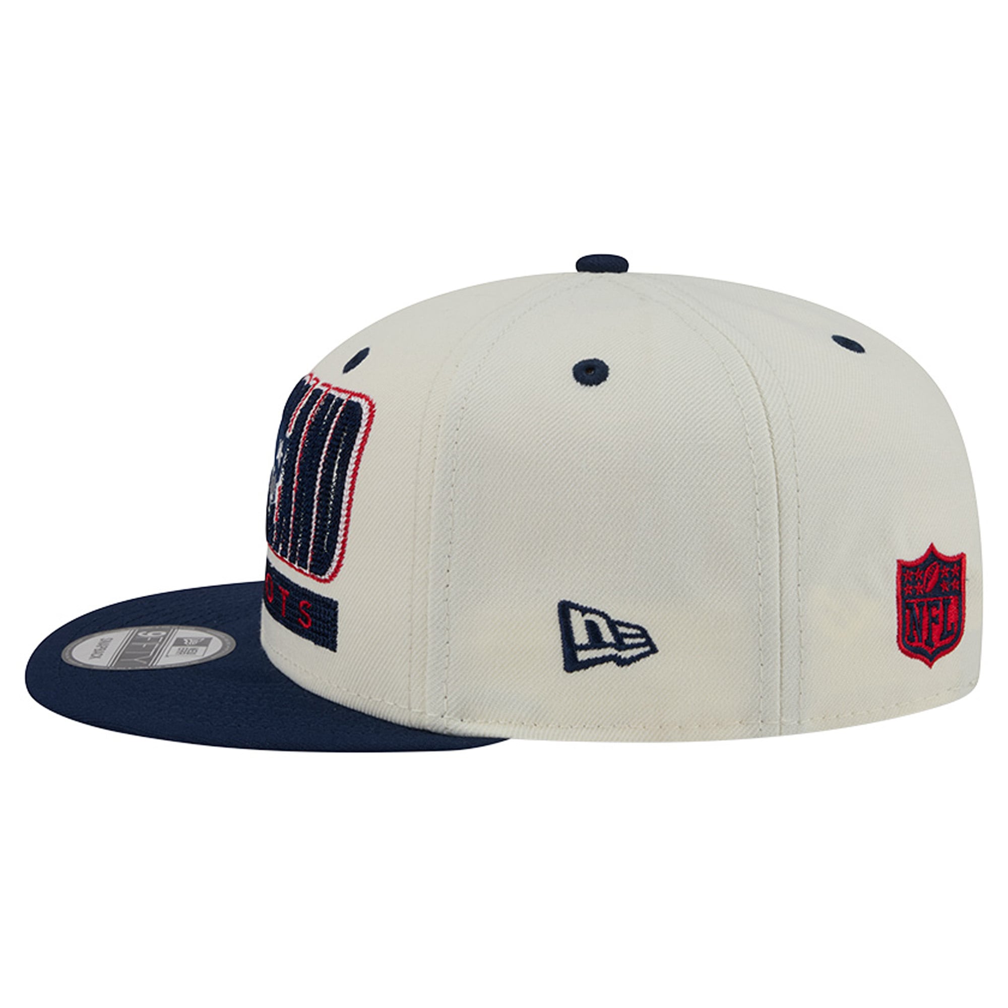 Casquette snapback classique 9FIFTY New Era crème/marine pour homme