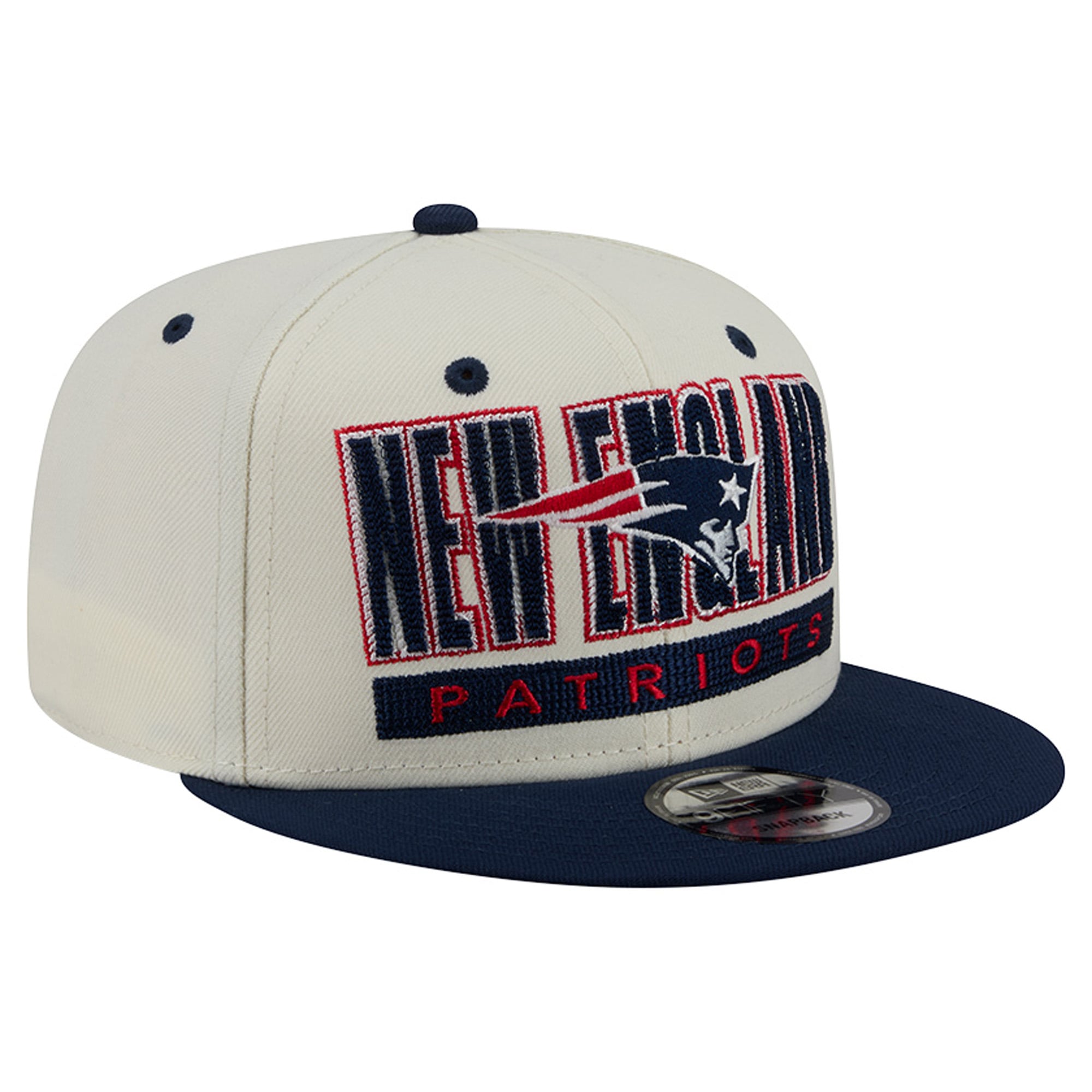 Casquette snapback classique 9FIFTY New Era crème/marine pour homme