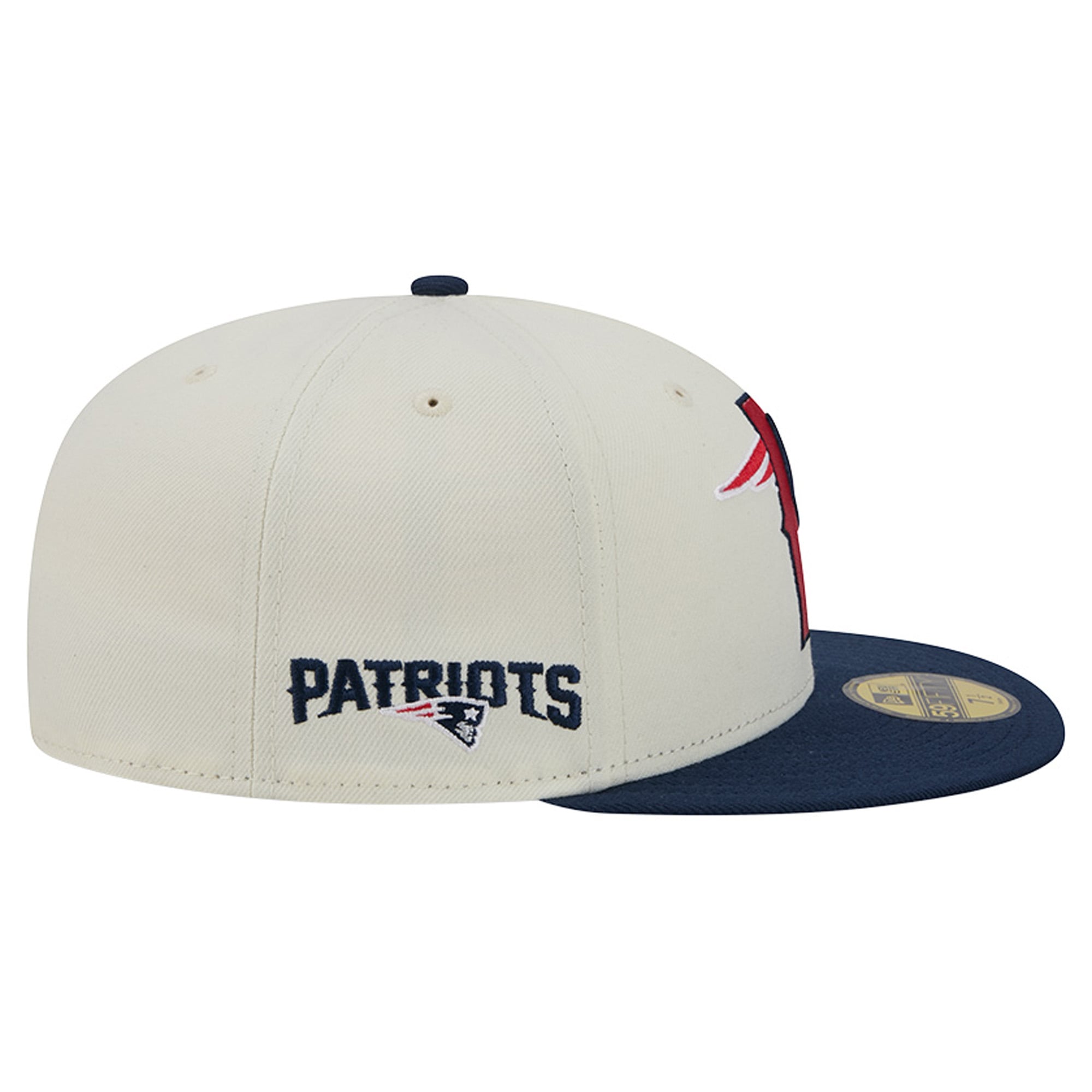 Casquette ajustée New Era Deceptor 59FIFTY crème/marine pour homme
