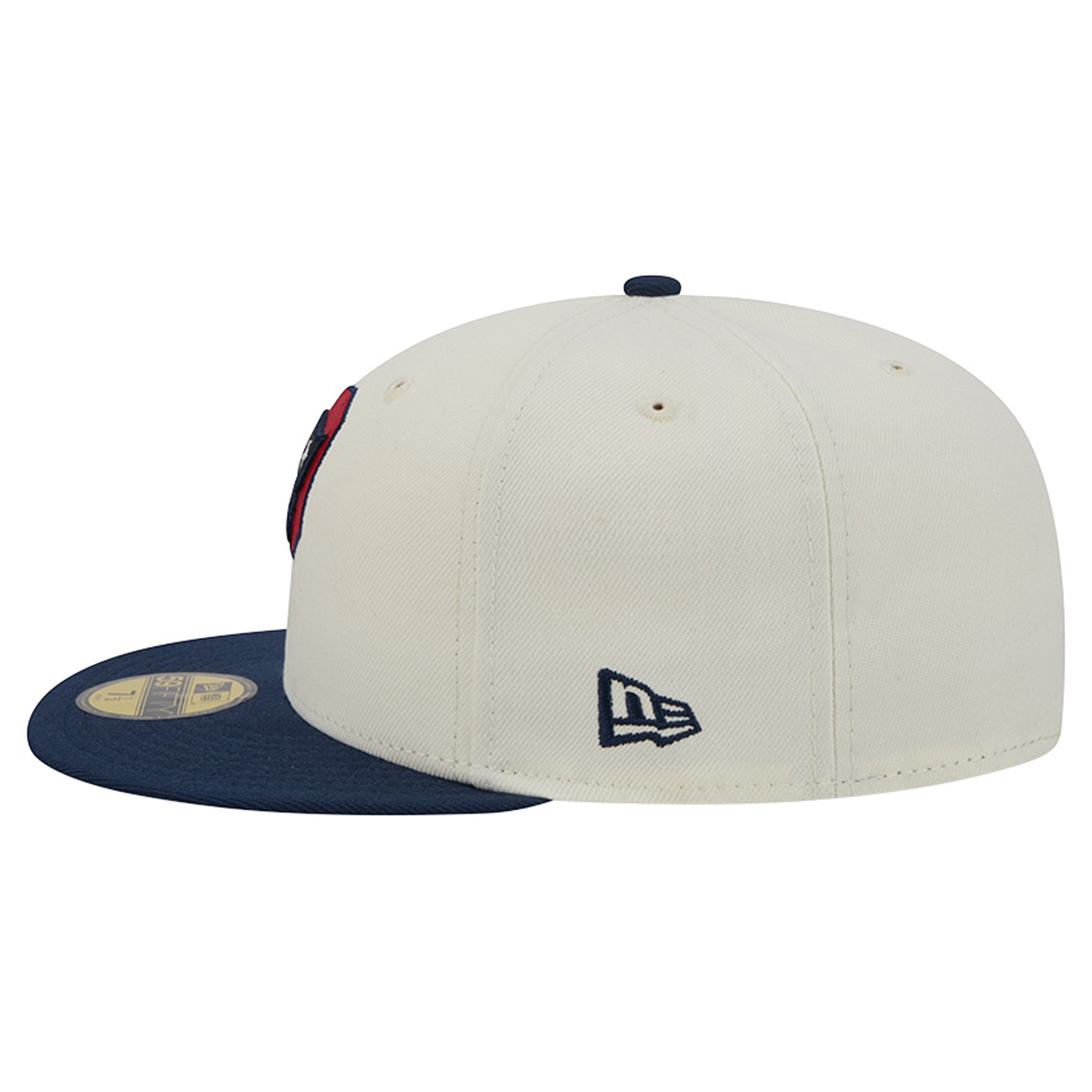 Casquette ajustée New Era Deceptor 59FIFTY crème/marine pour homme