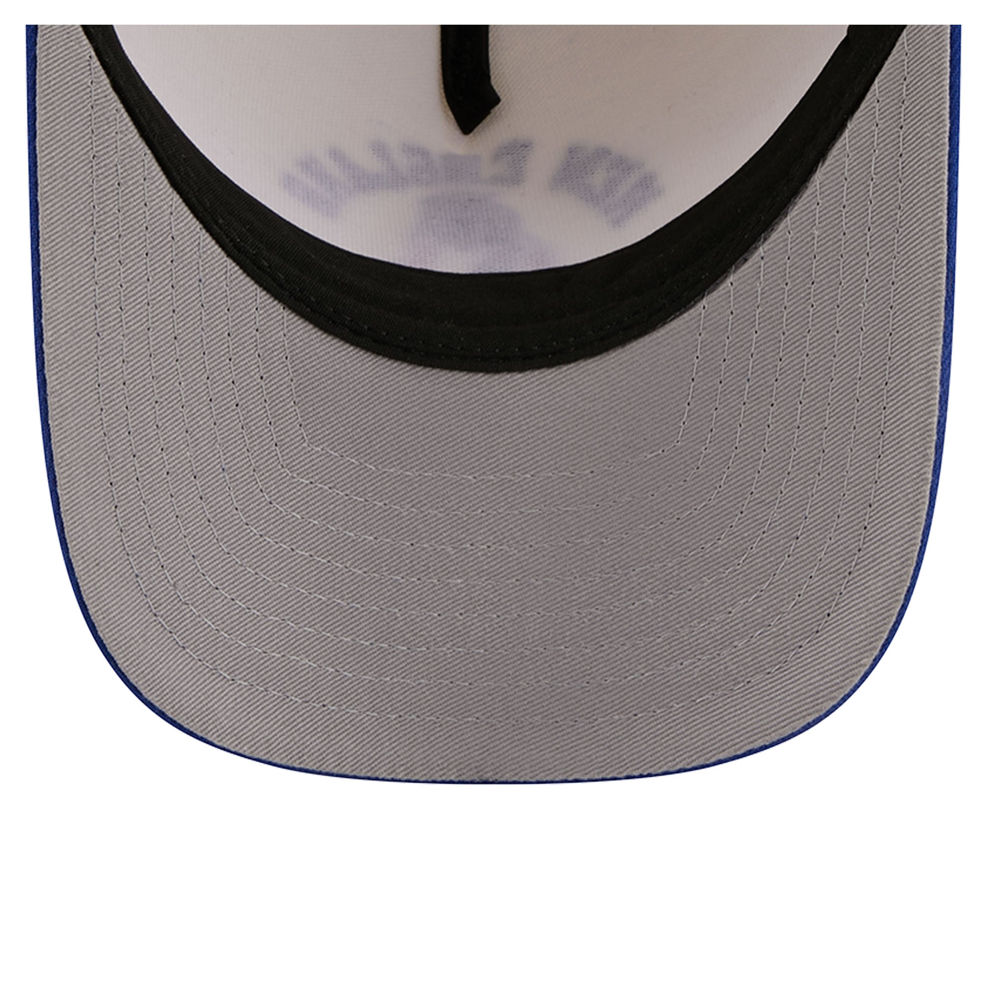 Men's New Era Cream/Royal New England Patriots Throwback Arch 9FORTY A-Frame M-Crown Adjustable Hat