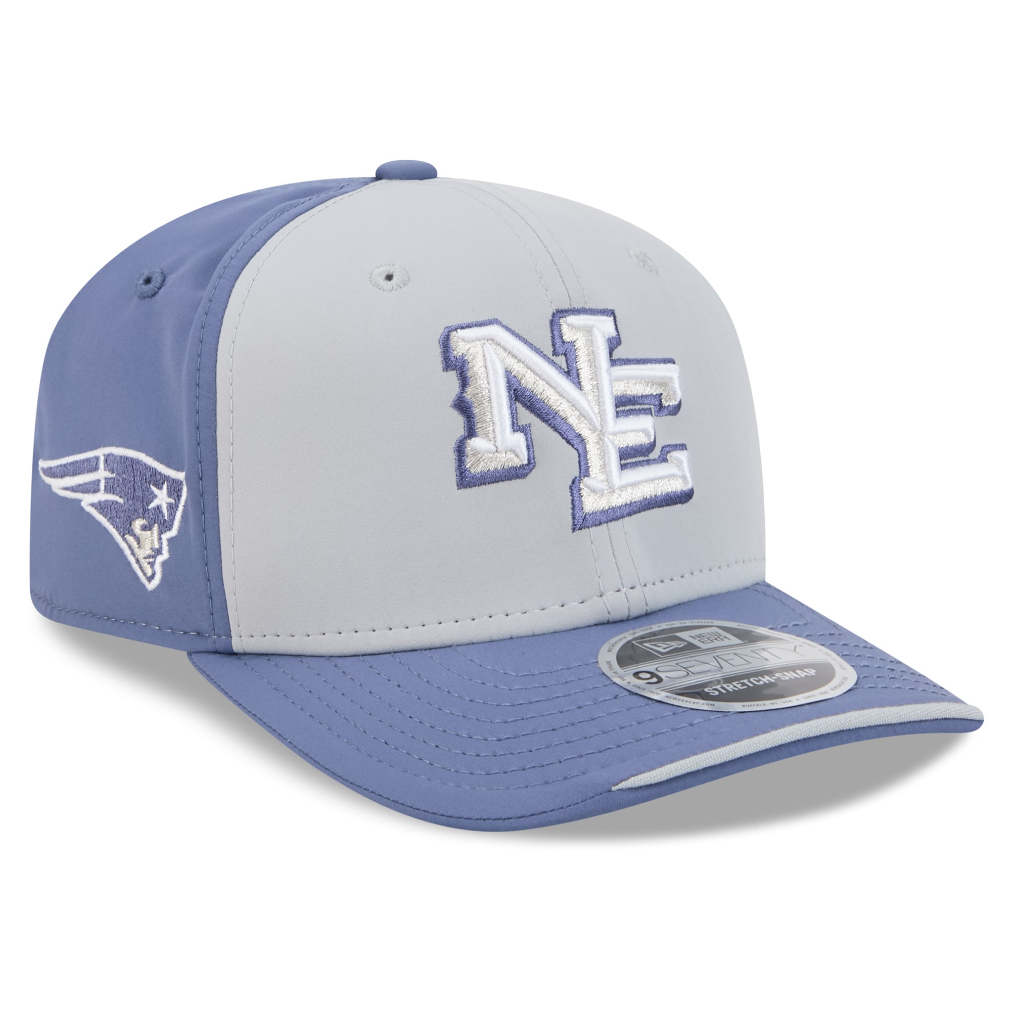 Men's New Era Gray New England Patriots Rivalries Collection 9SEVENTY Adjustable Hat