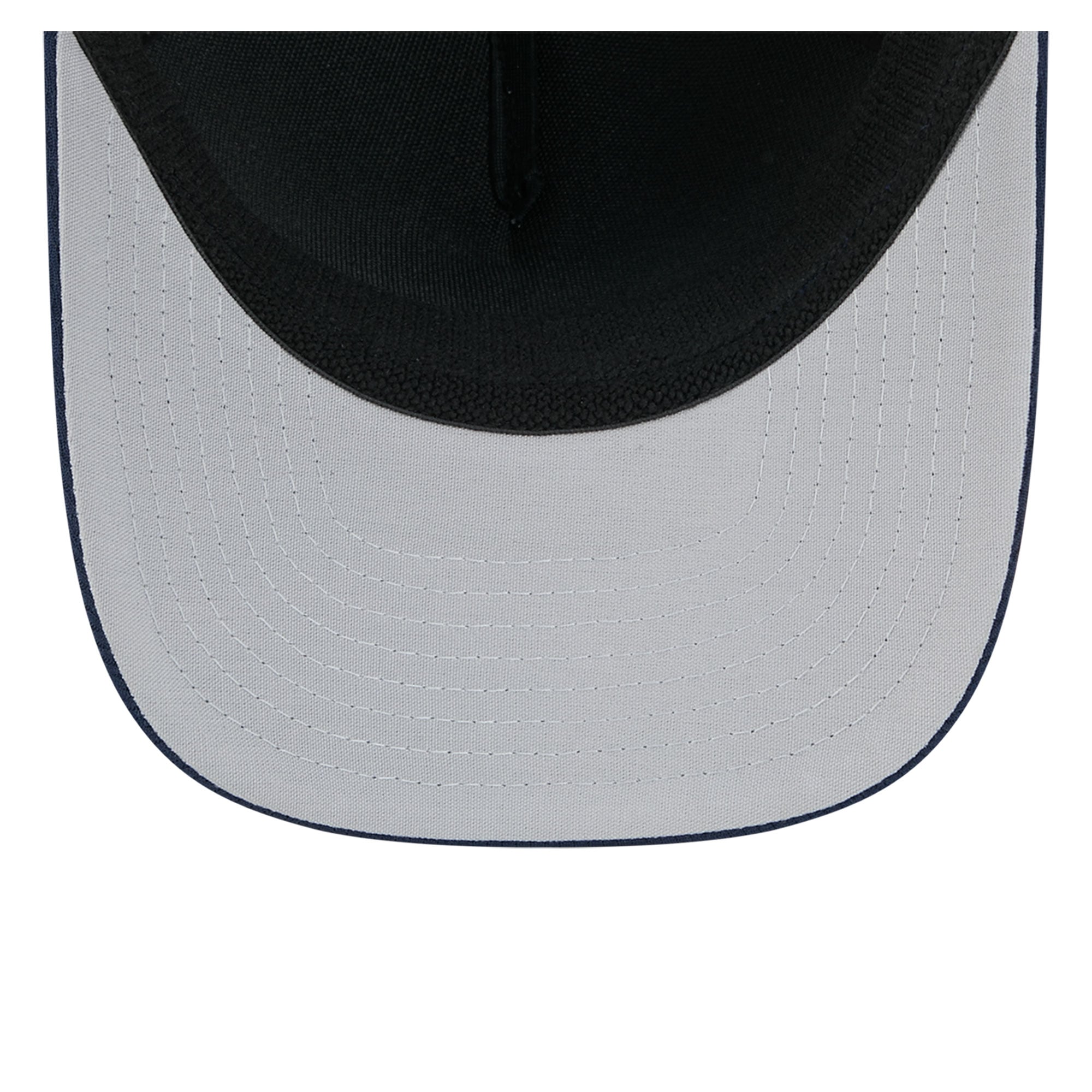 Men's New Era Gray/Navy England Patriots Tech M-Crown A-Frame 39THIRTY Flex Hat