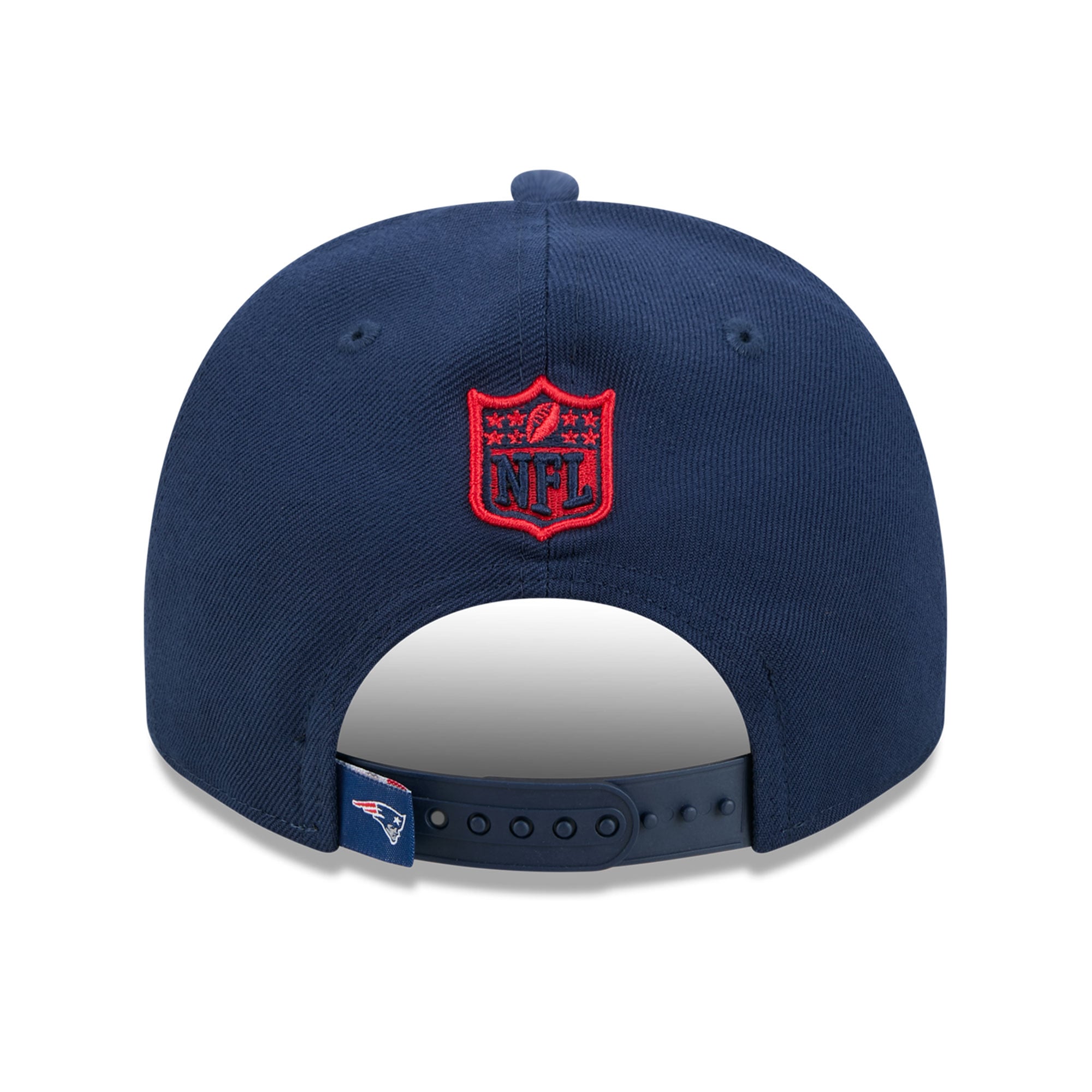 Casquette snapback New Era 9FIFTY pour homme, bleu marine, motif dessin animé des New England Patriots