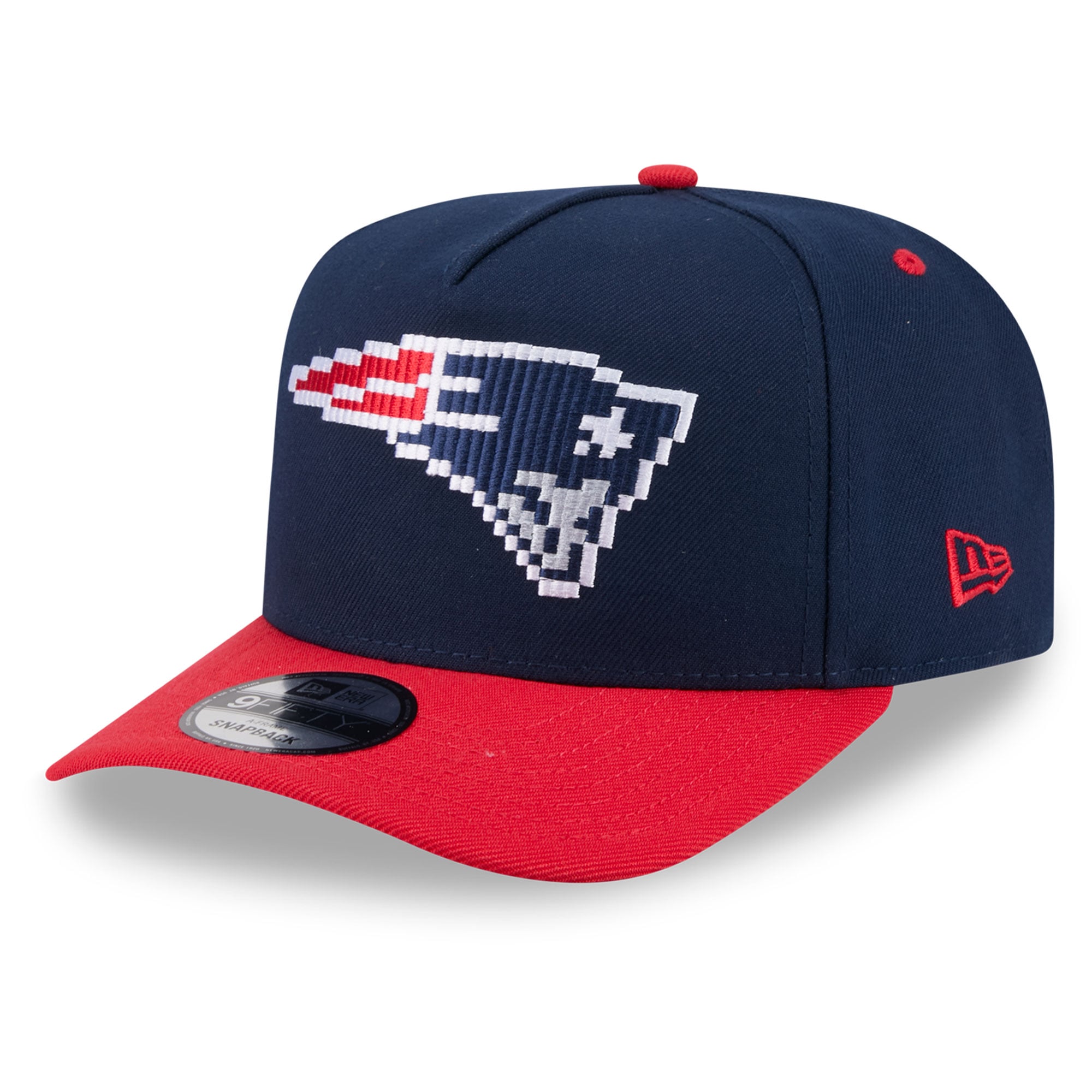 Casquette snapback New Era 9FIFTY Pixel A-Frame bleu marine pour homme