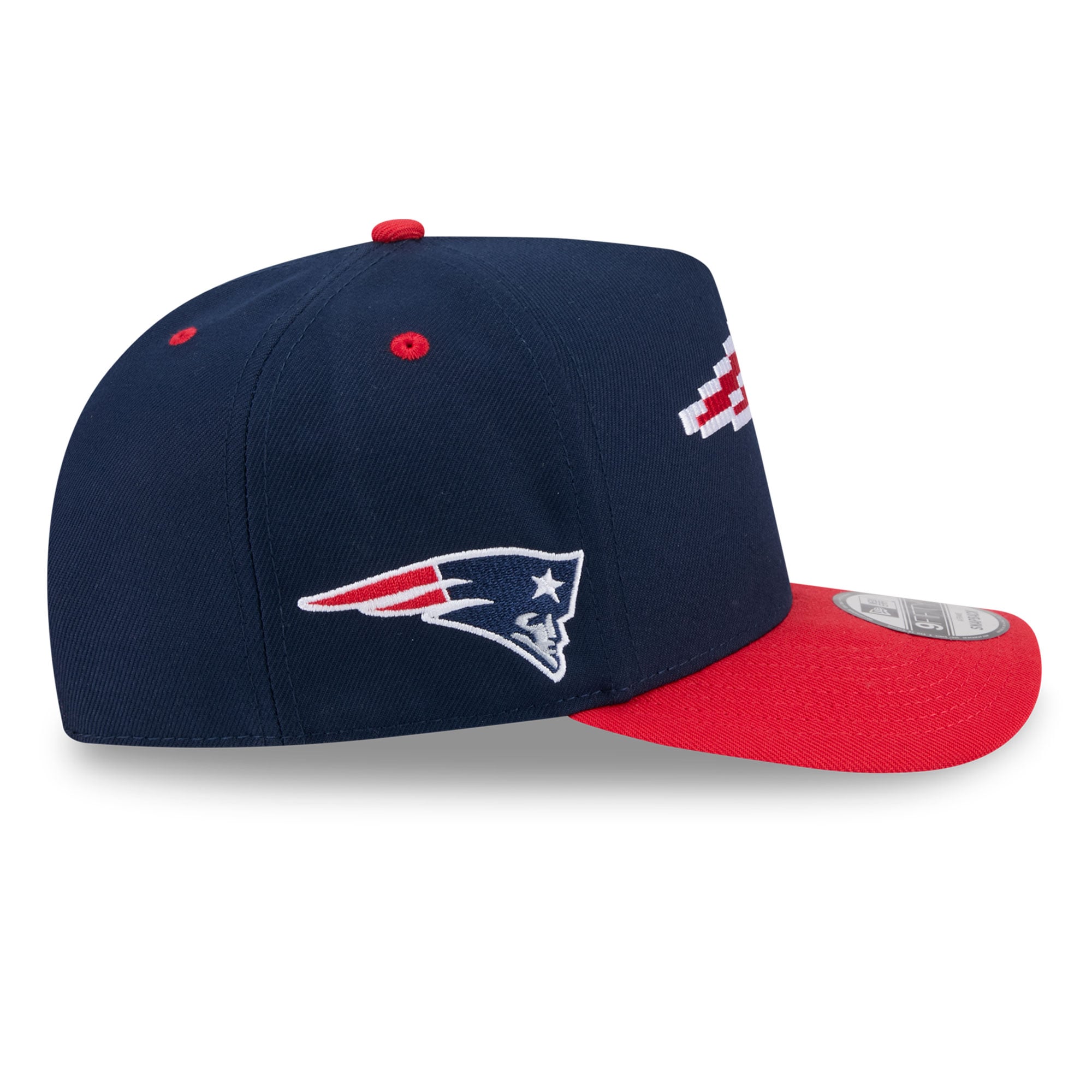 Casquette snapback New Era 9FIFTY Pixel A-Frame bleu marine pour homme