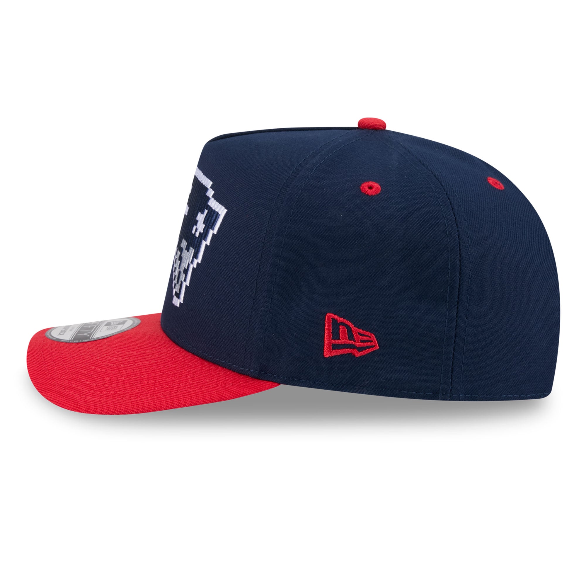 Casquette snapback New Era 9FIFTY Pixel A-Frame bleu marine pour homme