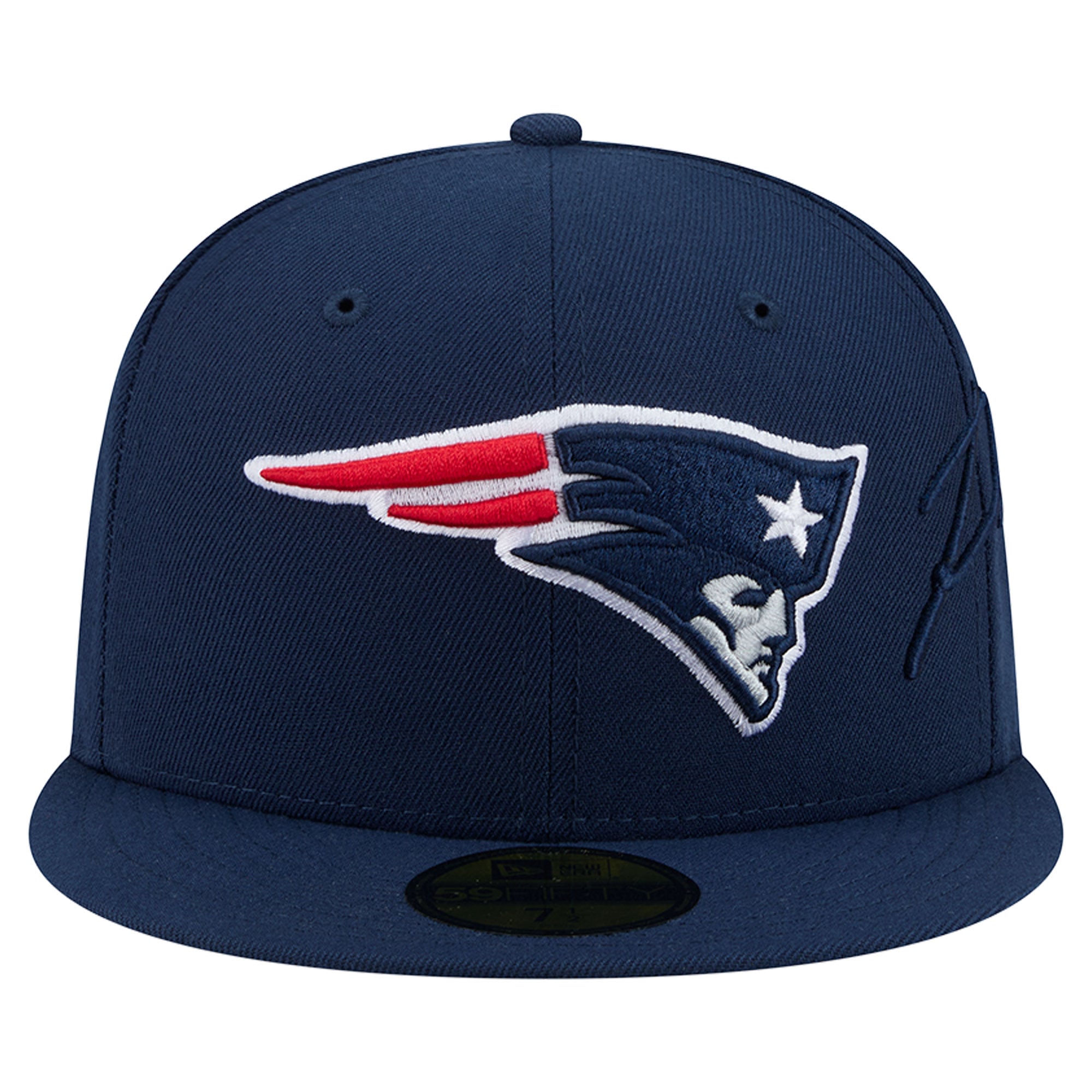 Casquette ajustée New Era 59FIFTY bleu marine pour homme, logo England Patriots.