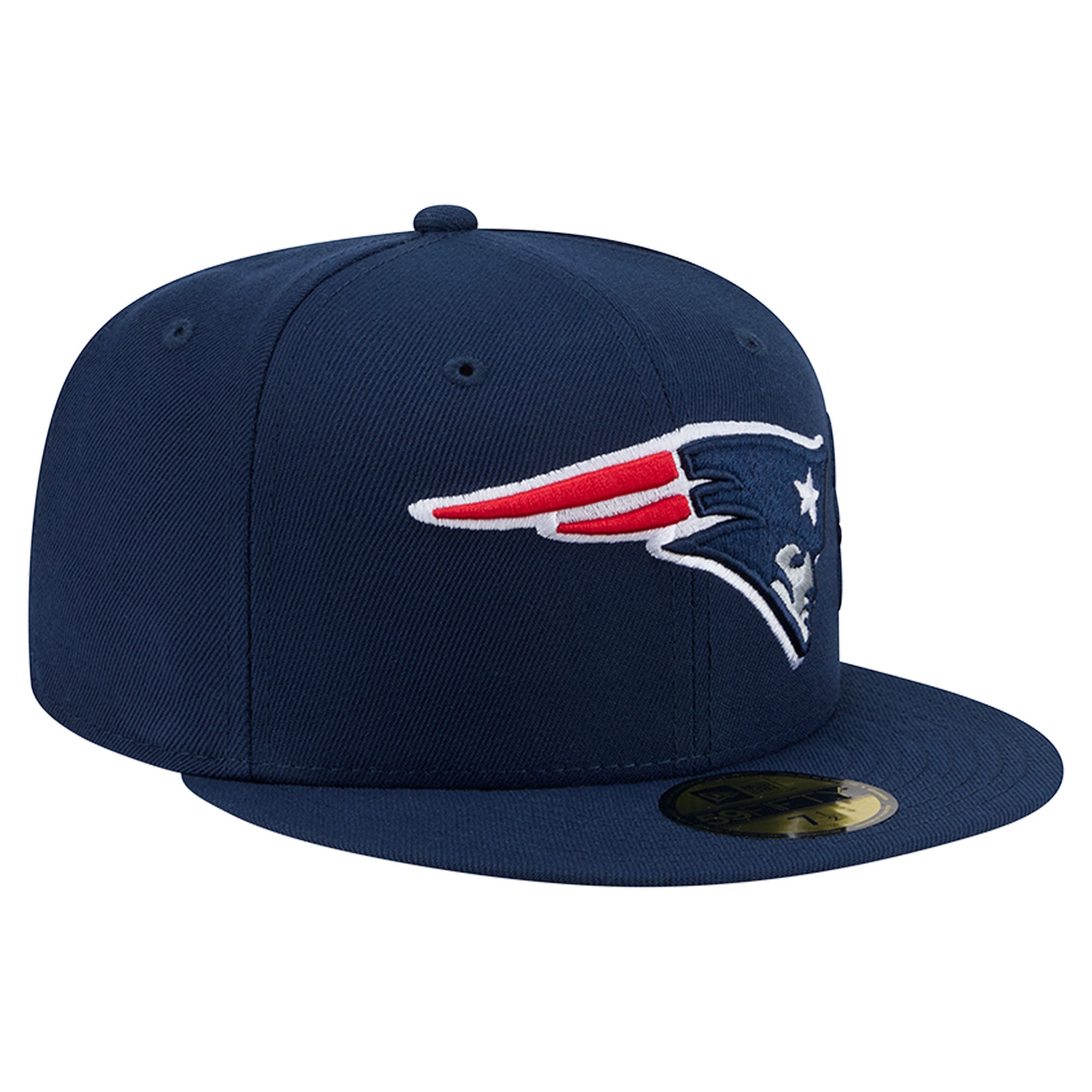 Casquette ajustée New Era 59FIFTY bleu marine pour homme, logo England Patriots.