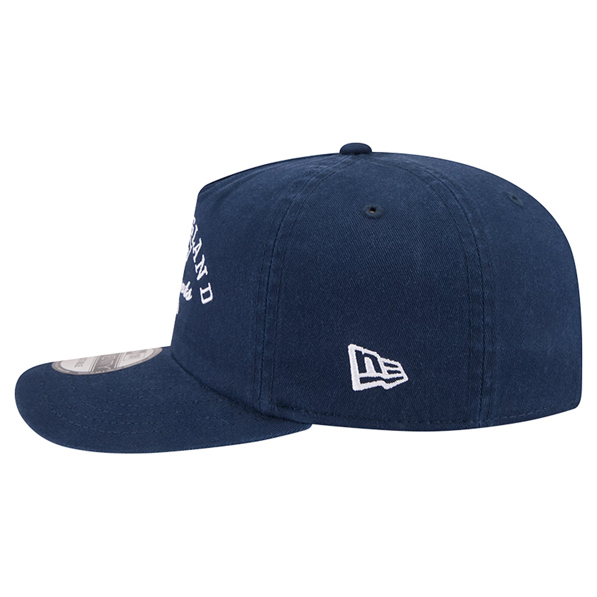 Men's New Era Navy New England Patriots Stacked 19TWENTY Adjustable Hat