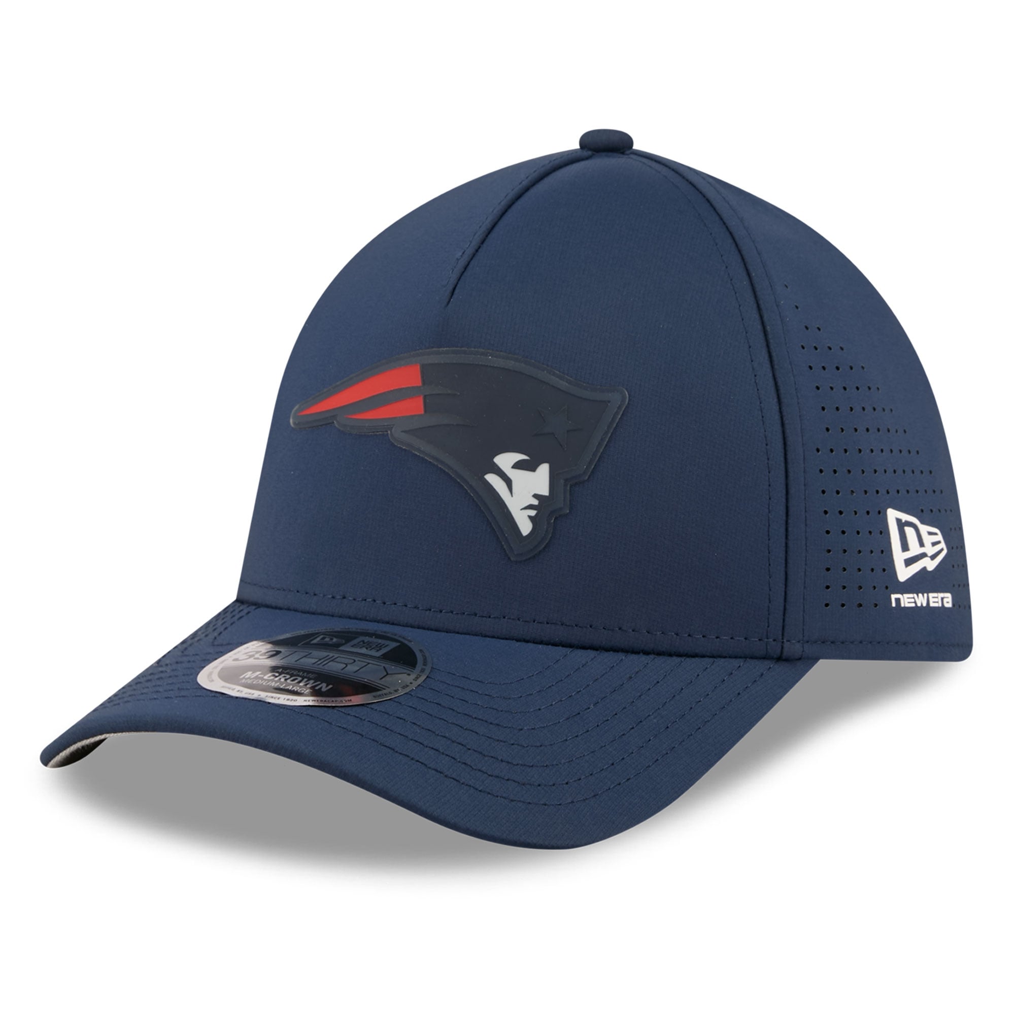 Casquette New Era 39THIRTY Flex bleu marine England Patriots pour homme