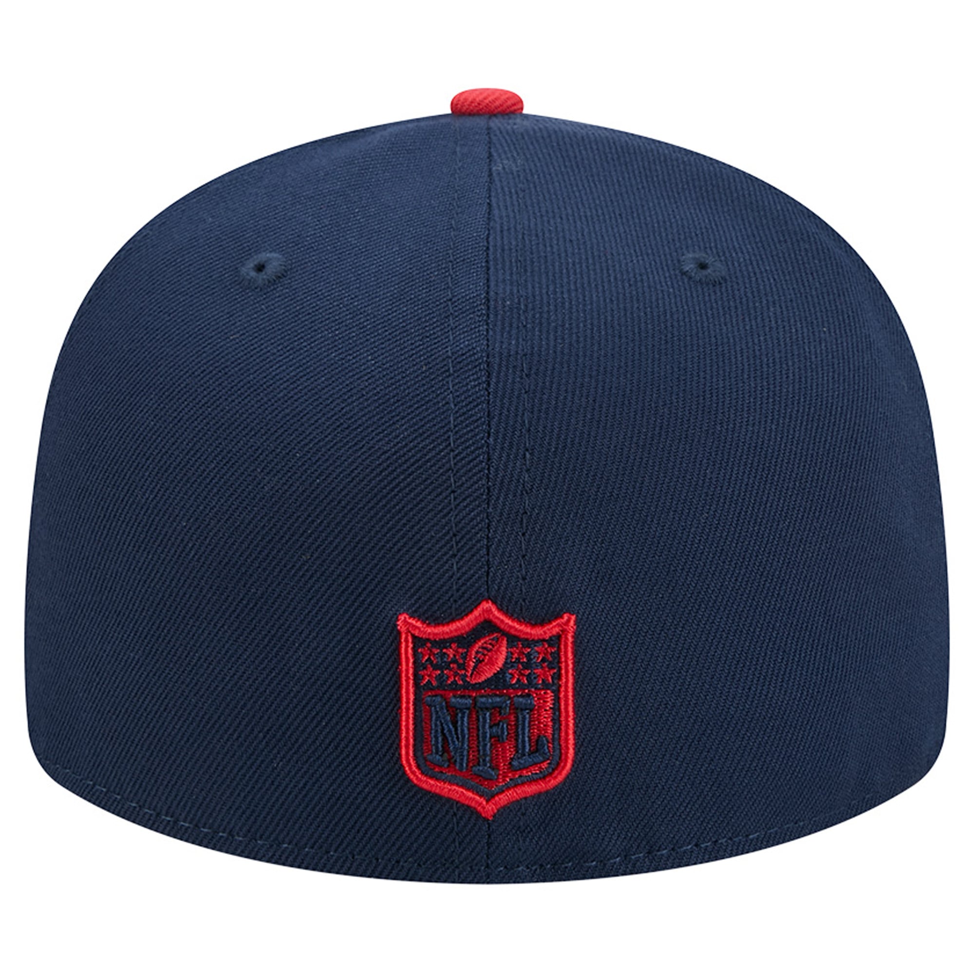 Men's New Era Navy/Red England Patriots Pixel Curved 59FIFTY Fitted Hat