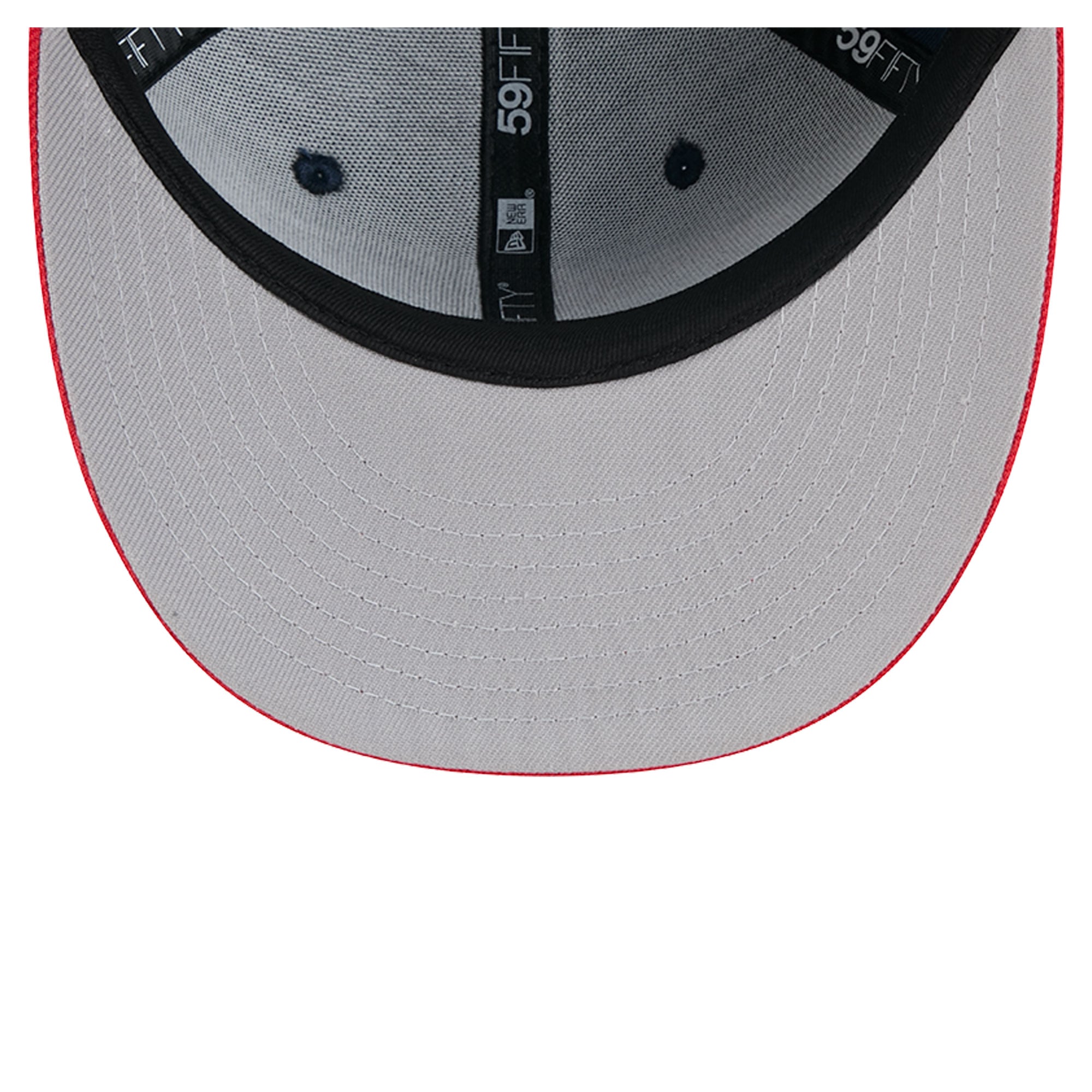 Men's New Era Navy/Red England Patriots Pixel Curved 59FIFTY Fitted Hat