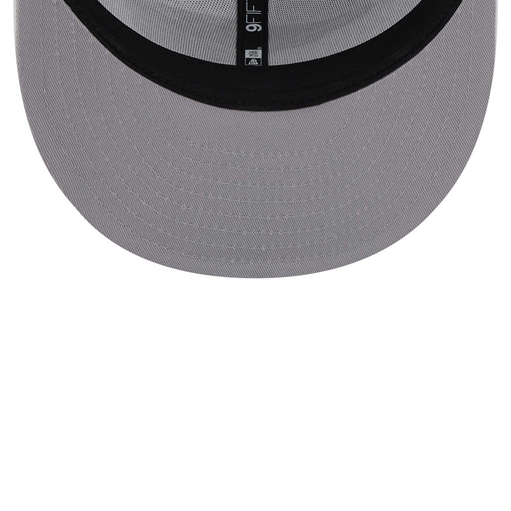 Casquette Snapback 9FIFTY Main Blanc sur Blanc New Era New England Patriots pour hommes