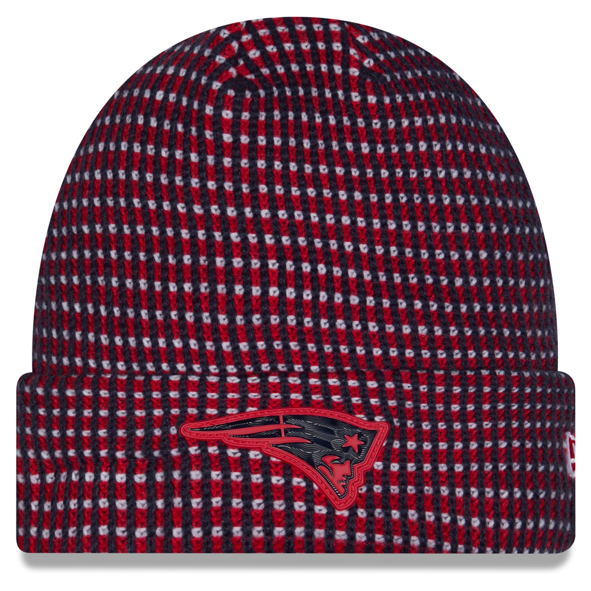 Bonnet à revers New Era rouge New England Patriots 2026 pour homme