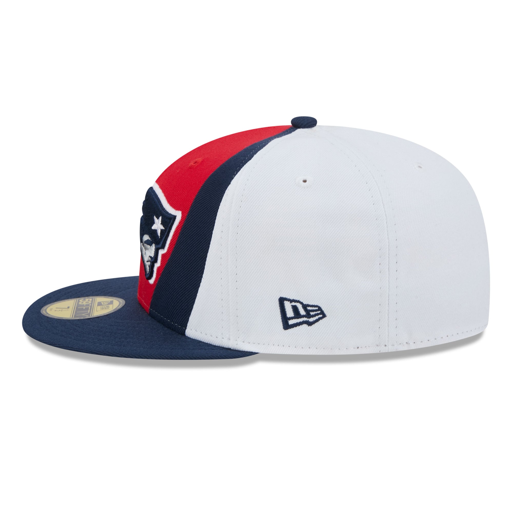 Men's New Era Red/Navy England Patriots Shock 59FIFTY Fitted Hat