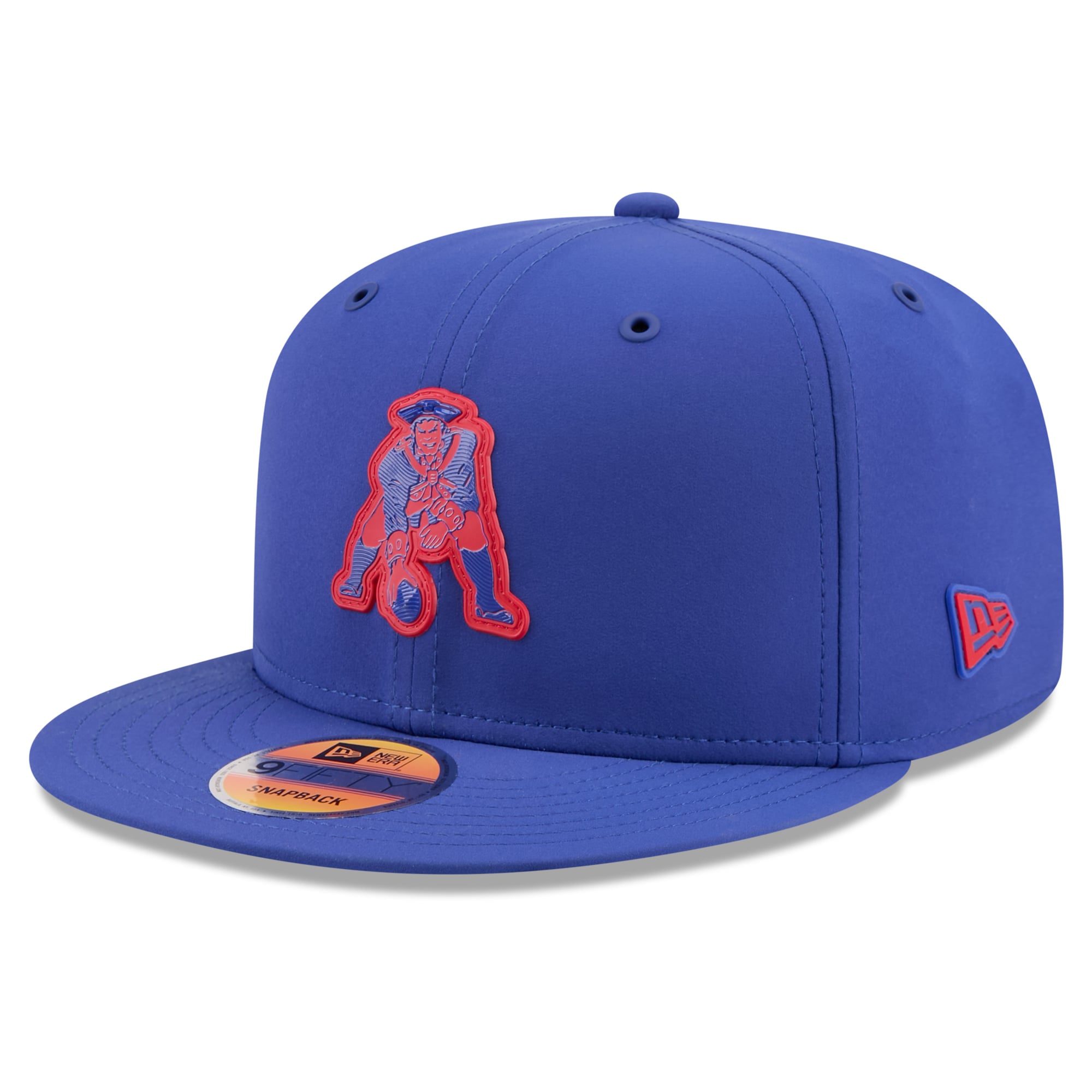 Casquette snapback New Era Royal New England Patriots 2026 Sideline Throwback 9FIFTY pour homme