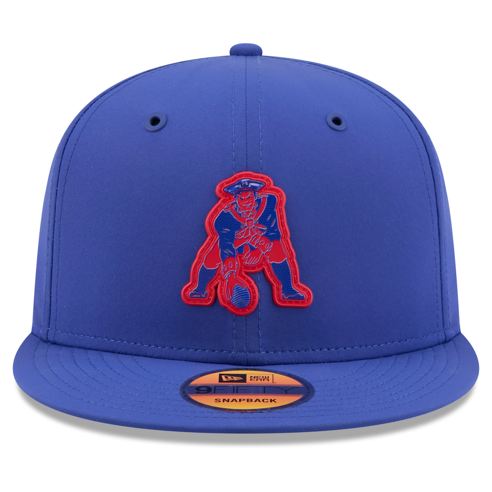 Casquette snapback New Era Royal New England Patriots 2026 Sideline Throwback 9FIFTY pour homme