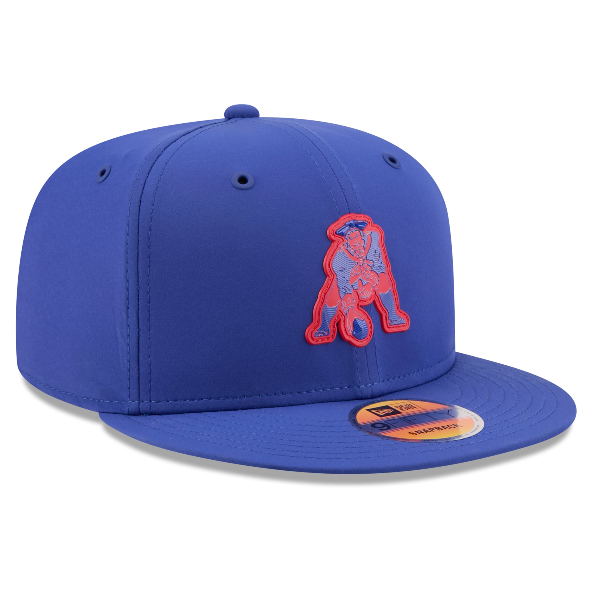 Casquette snapback New Era Royal New England Patriots 2026 Sideline Throwback 9FIFTY pour homme