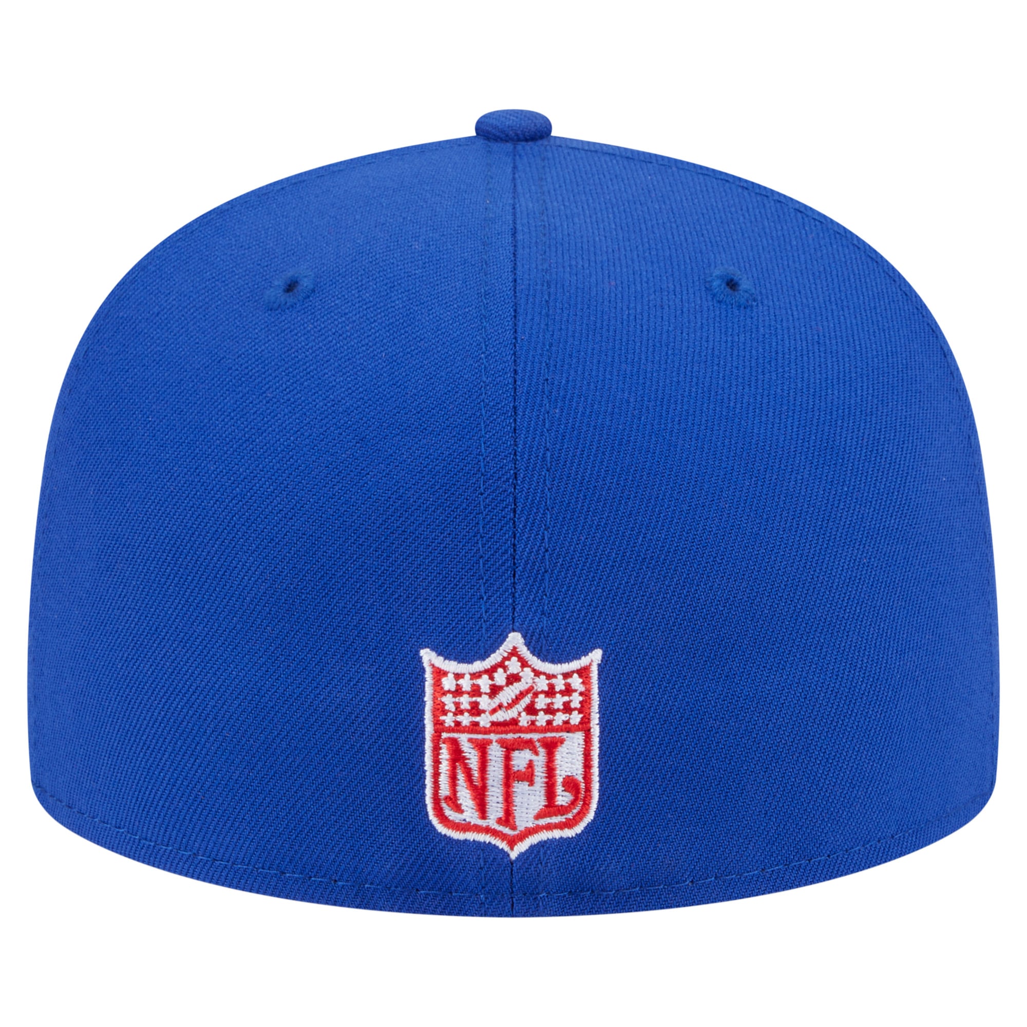 Casquette ajustée surdimensionnée New Era Royal England Patriots 59FIFTY pour homme