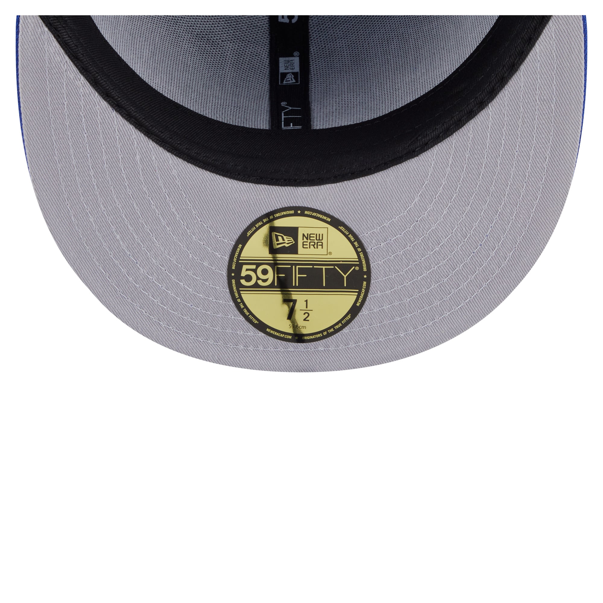 Casquette ajustée surdimensionnée New Era Royal England Patriots 59FIFTY pour homme