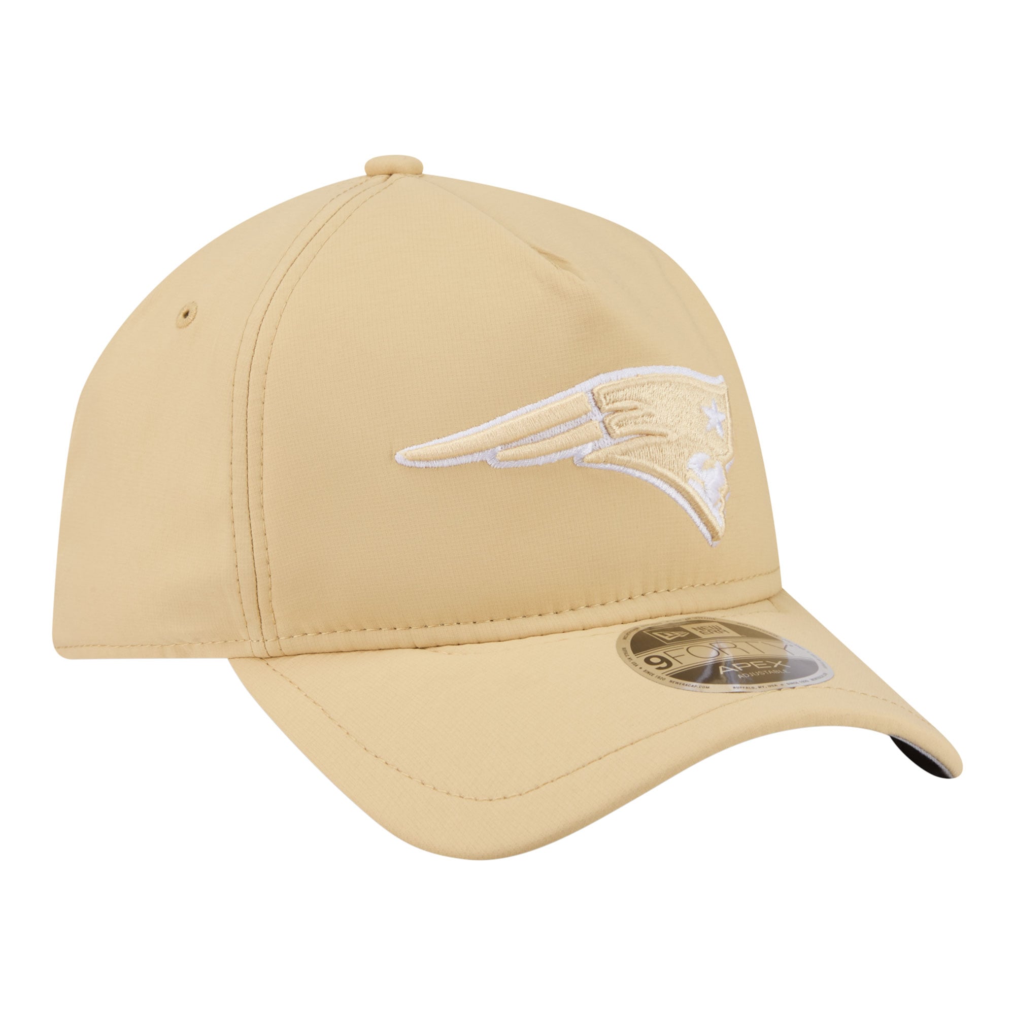 Men's New Era Tan New England Patriots Apex 9FORTY Adjustable Hat