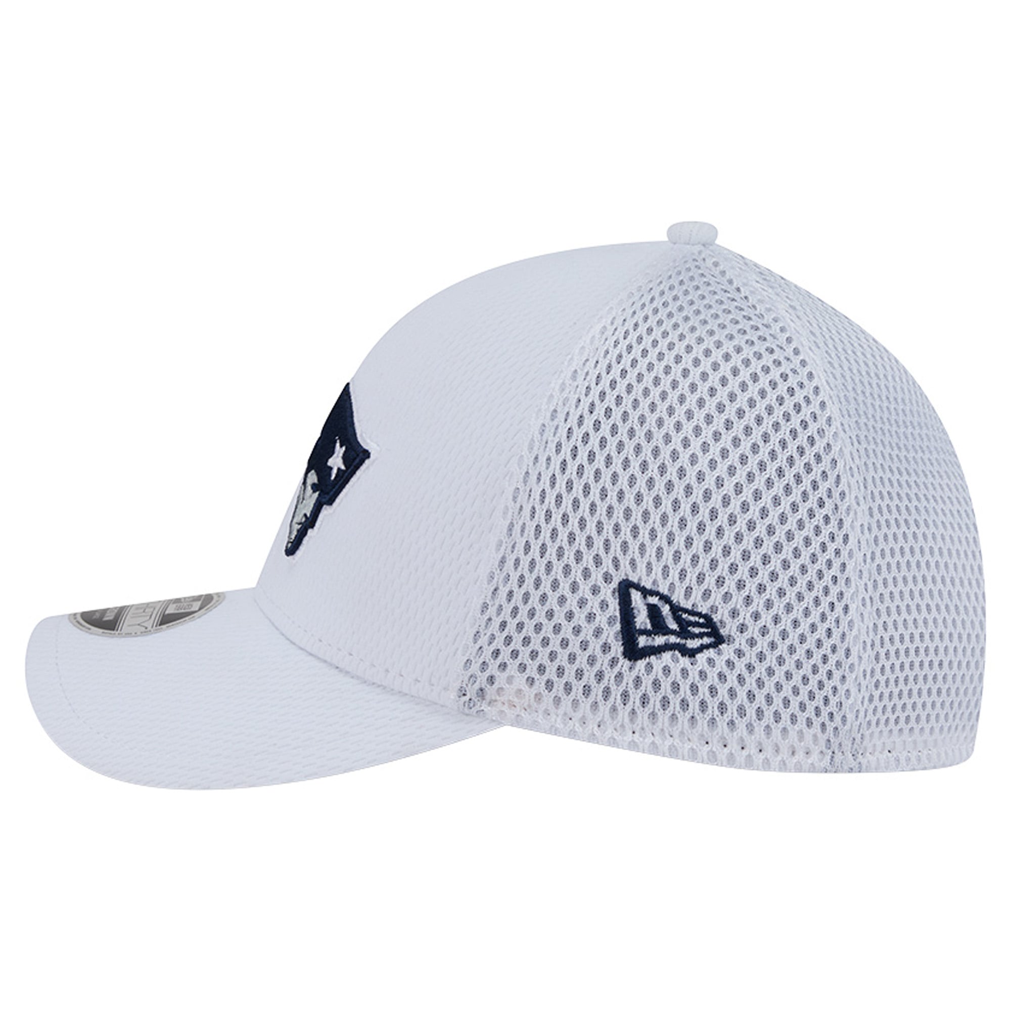 Casquette New Era blanche et marine England Patriots Dash 39THIRTY M-Crown Flex pour homme
