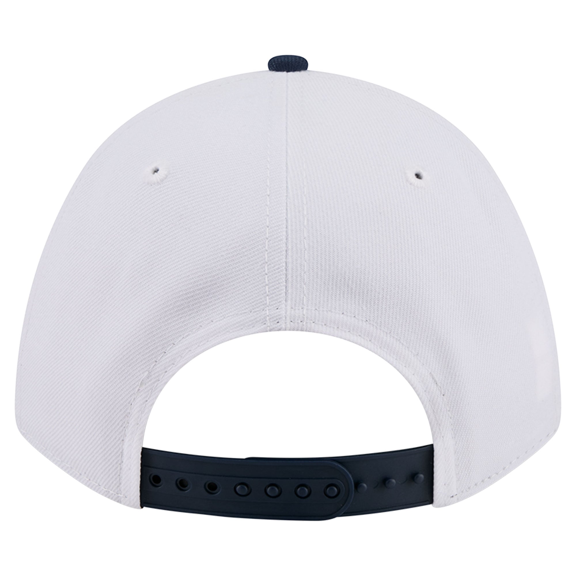 Casquette ajustable New Era blanche et marine pour homme, modèle Loyal 9FORTY M-Crown des New England Patriots