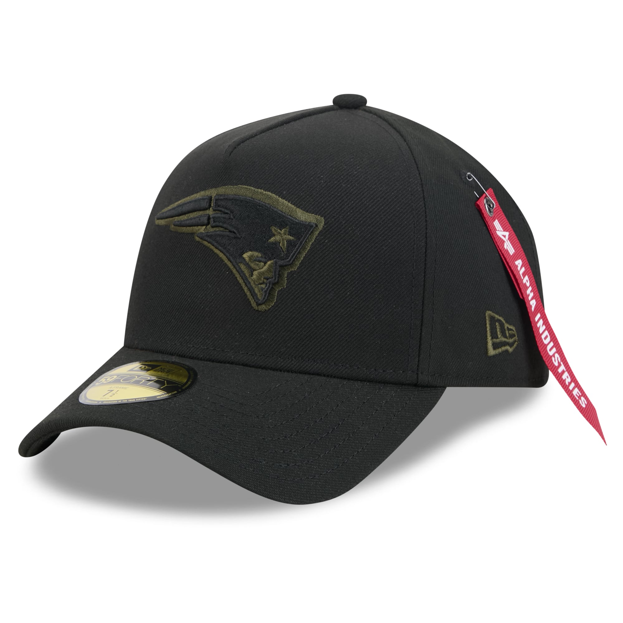 Casquette ajustée New Era x Alpha Industries noire England Patriots 59FORTY pour homme