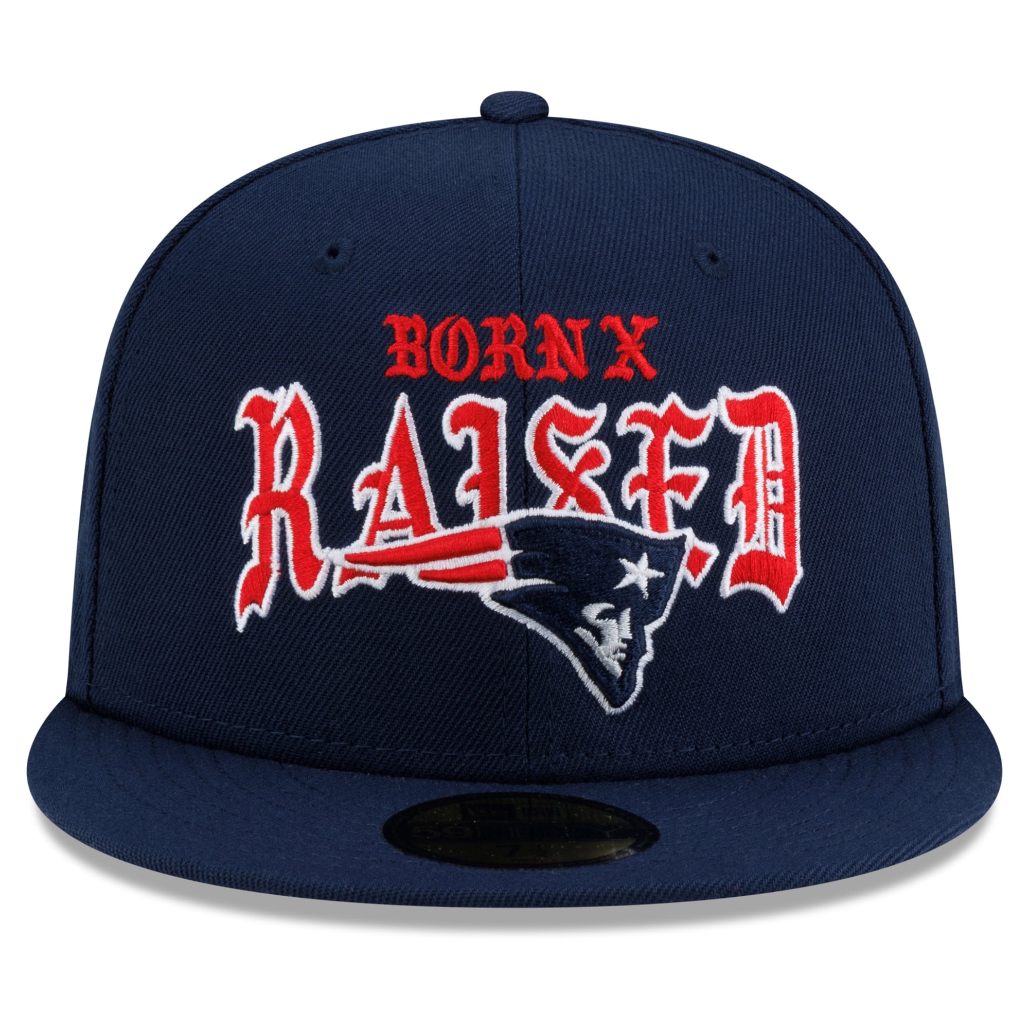 Casquette ajustée New Era x Born Raised bleu marine England Patriots 59FIFTY pour homme